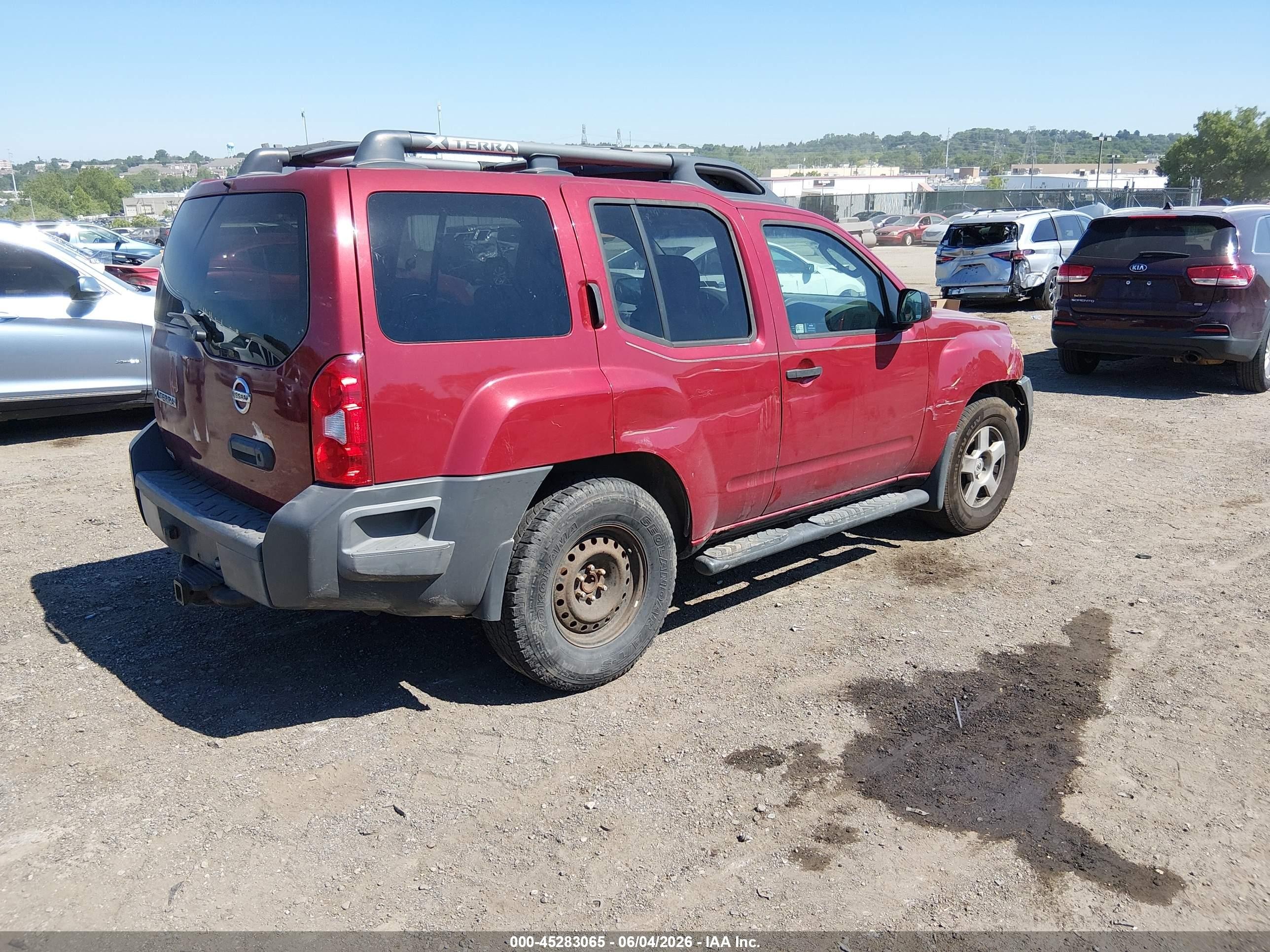 2008 Nissan Xterra S Red vin: 5N1AN08W28C528675