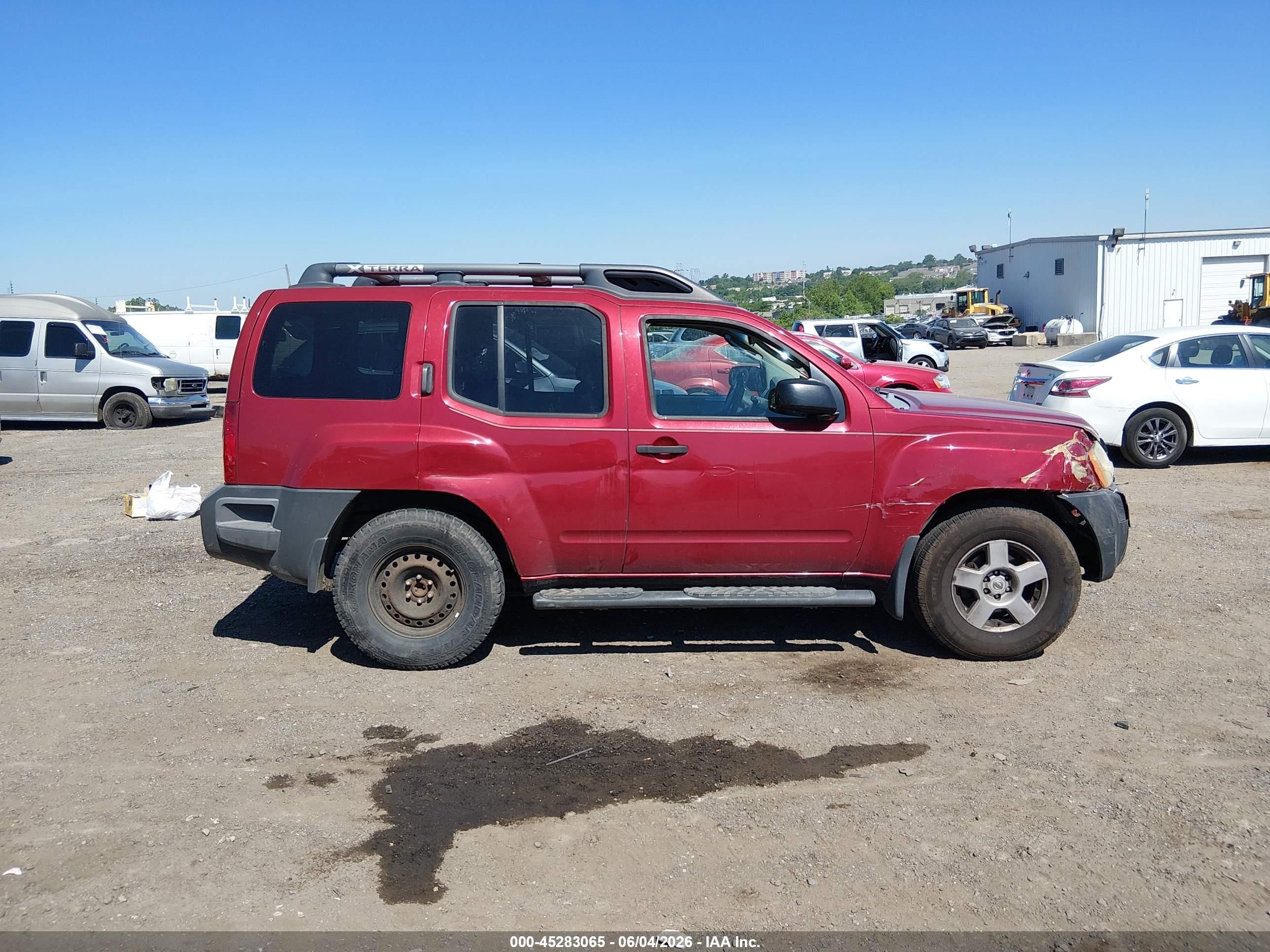 2008 Nissan Xterra S Red vin: 5N1AN08W28C528675