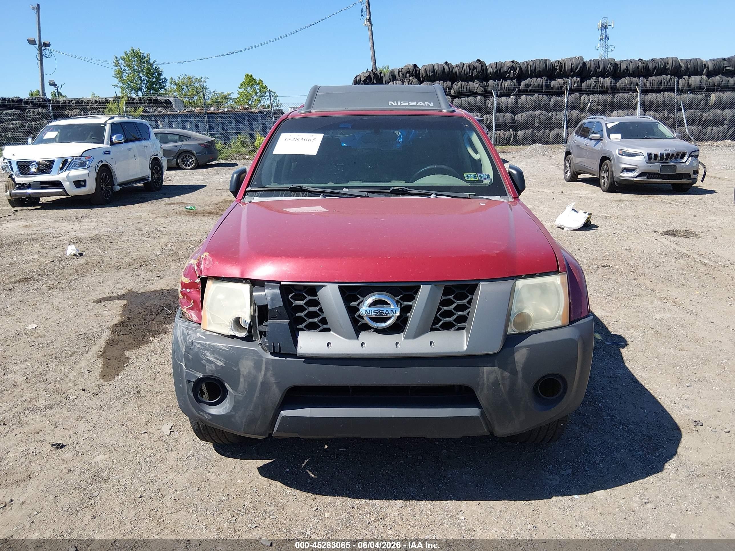 2008 Nissan Xterra S Red vin: 5N1AN08W28C528675