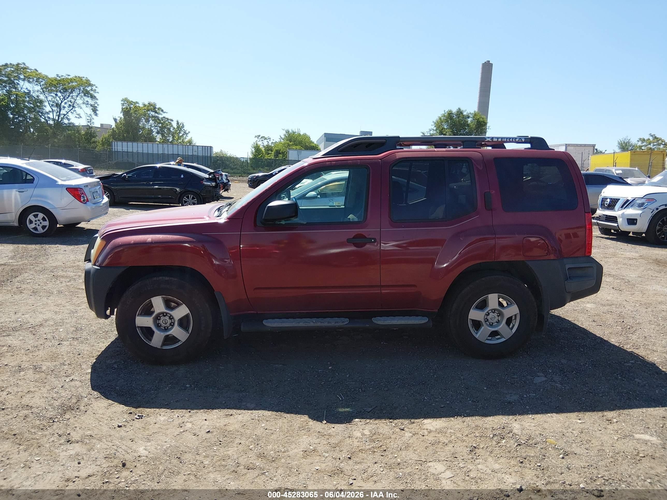 2008 Nissan Xterra S Red vin: 5N1AN08W28C528675