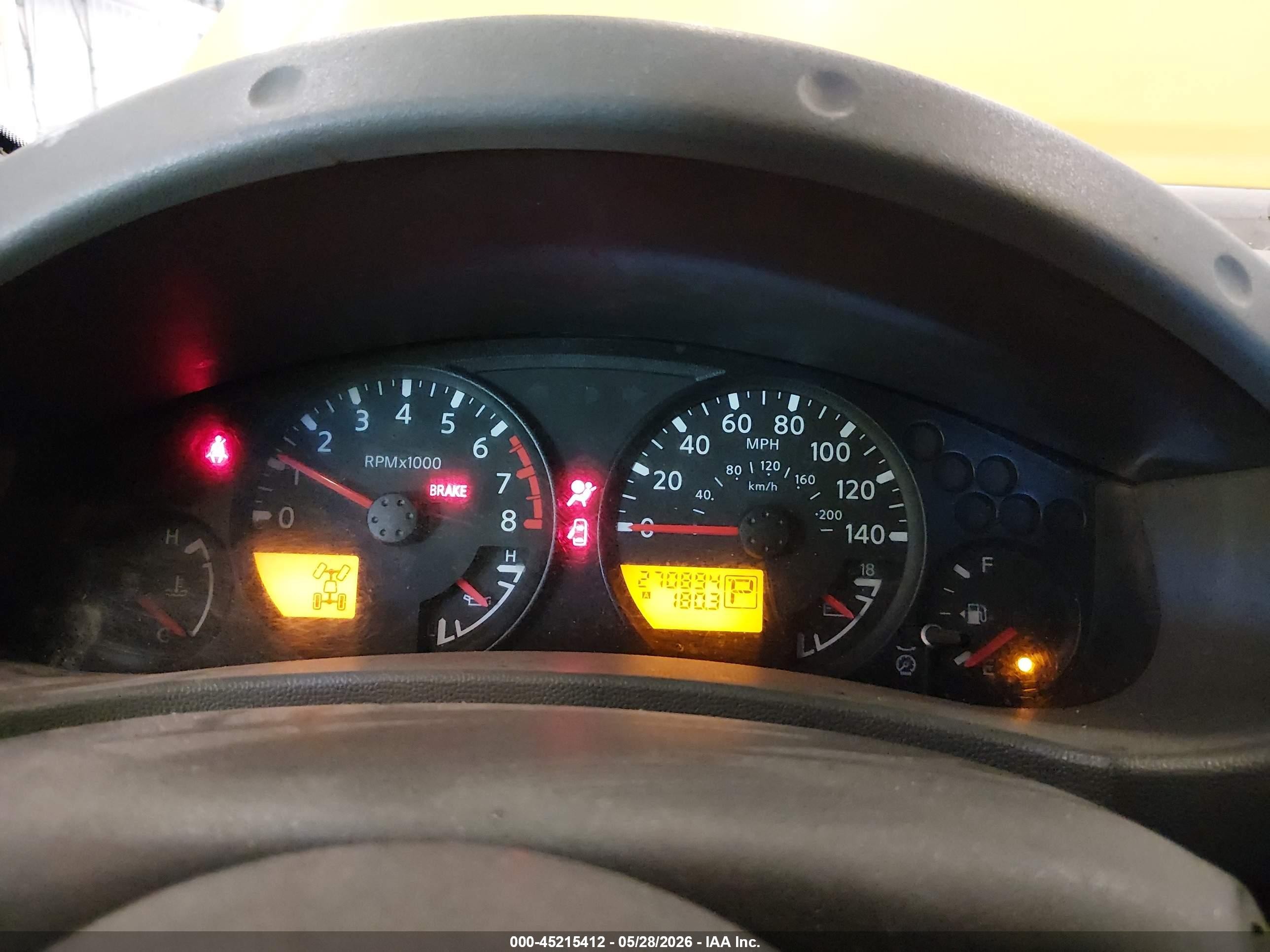 2005 Nissan Xterra S Yellow vin: 5N1AN08W35C600138