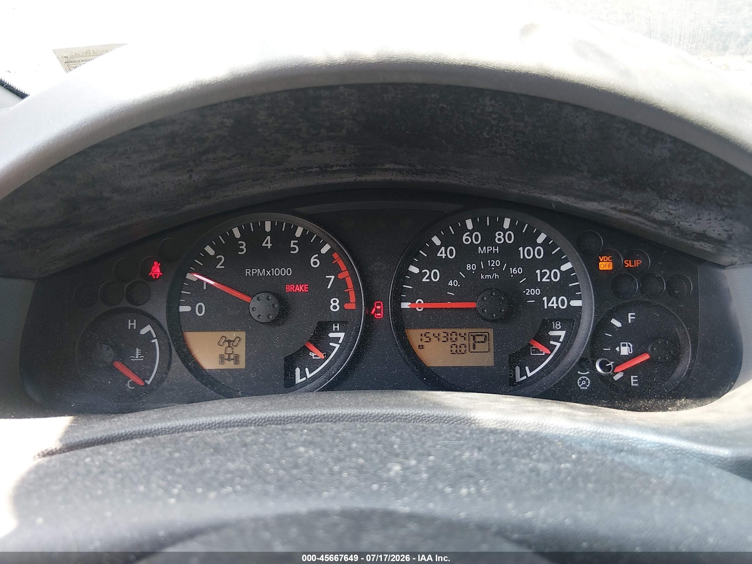 2005 Nissan Xterra S Black vin: 5N1AN08W35C633138