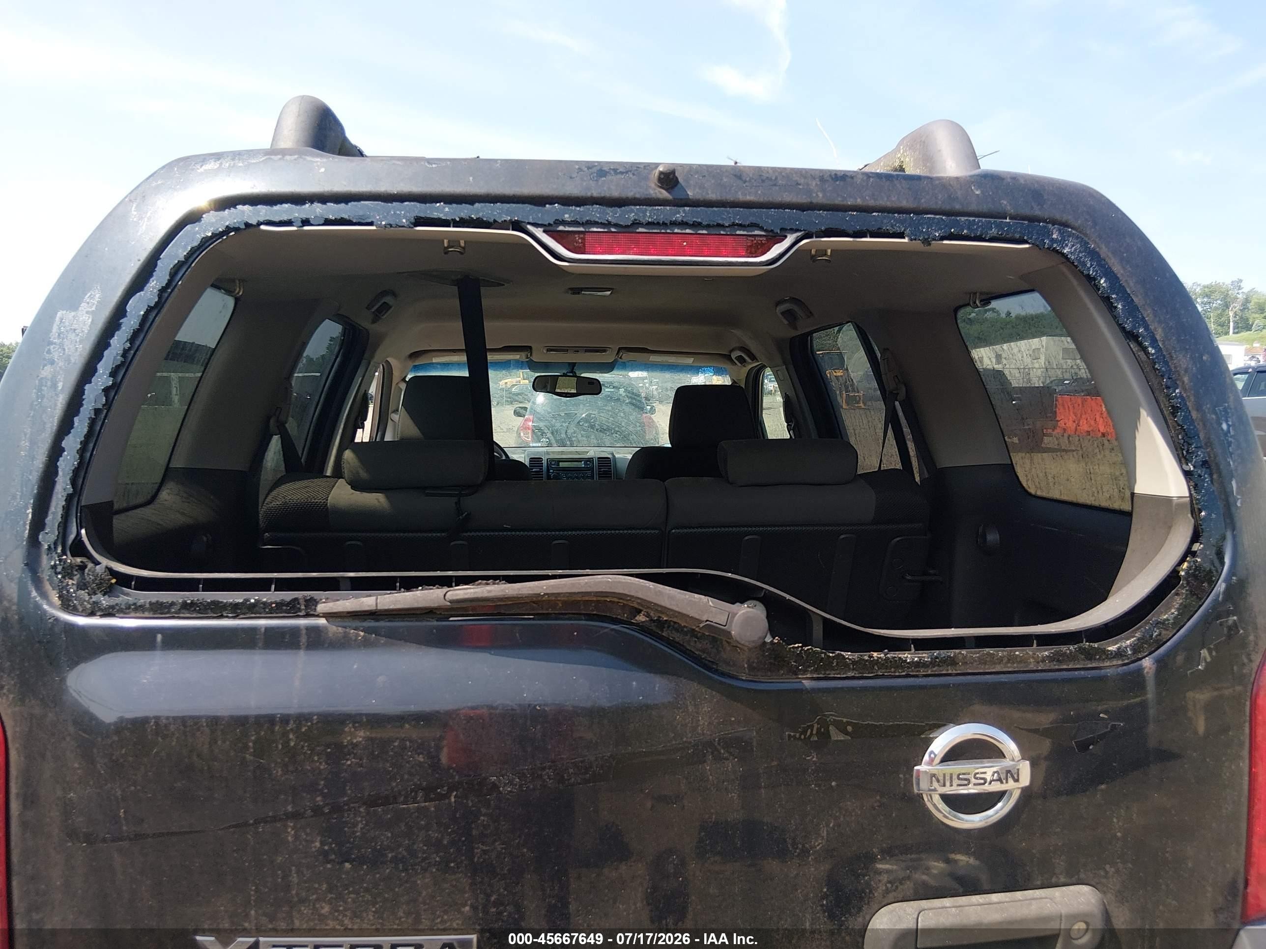 2005 Nissan Xterra S Black vin: 5N1AN08W35C633138