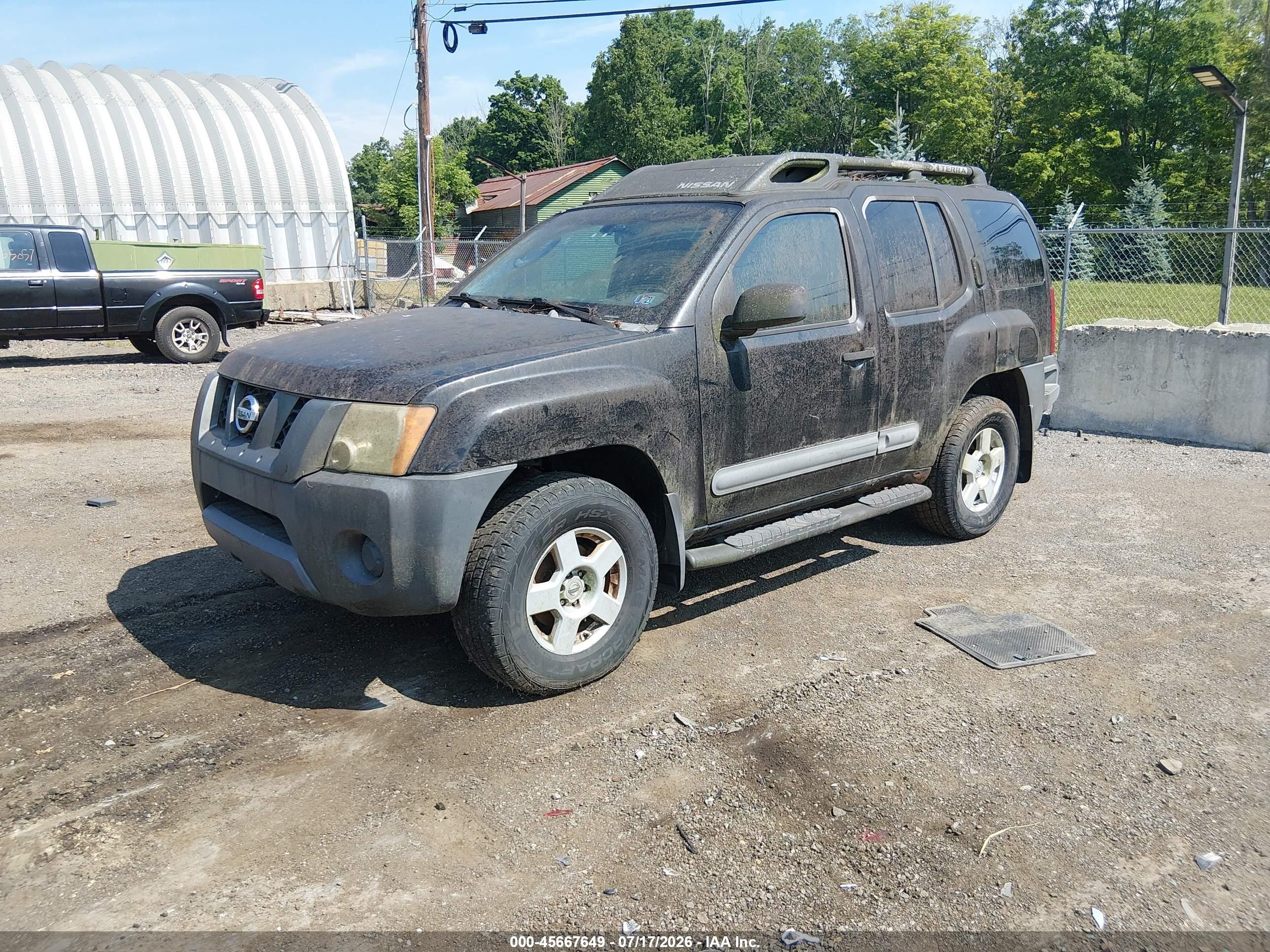 2005 Nissan Xterra S Black vin: 5N1AN08W35C633138