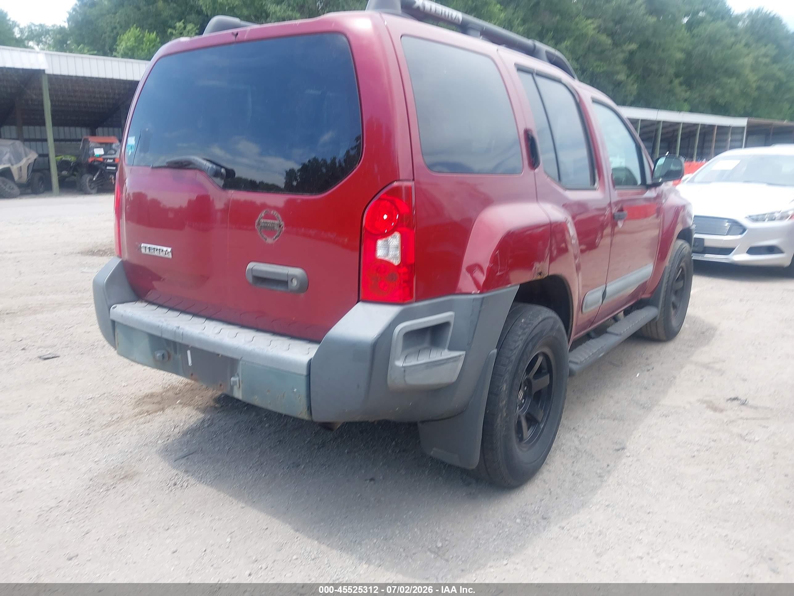 2006 Nissan Xterra S Red vin: 5N1AN08W36C547765