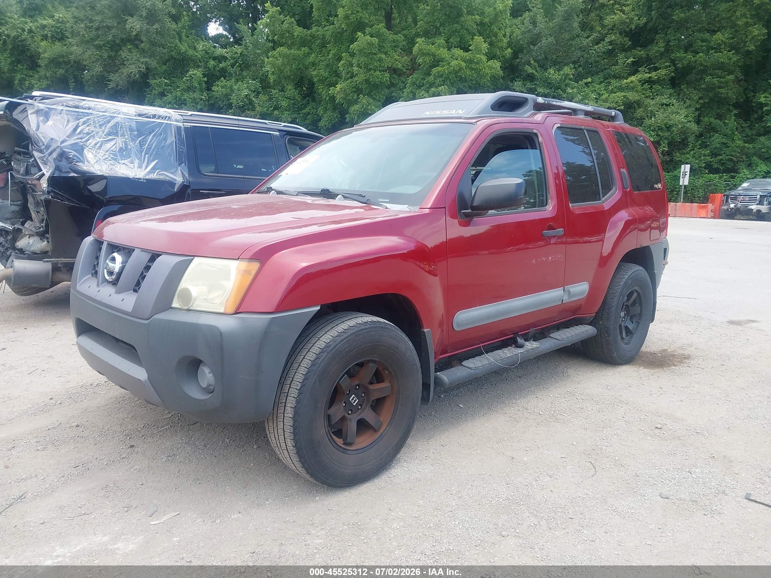 2006 Nissan Xterra S Red vin: 5N1AN08W36C547765