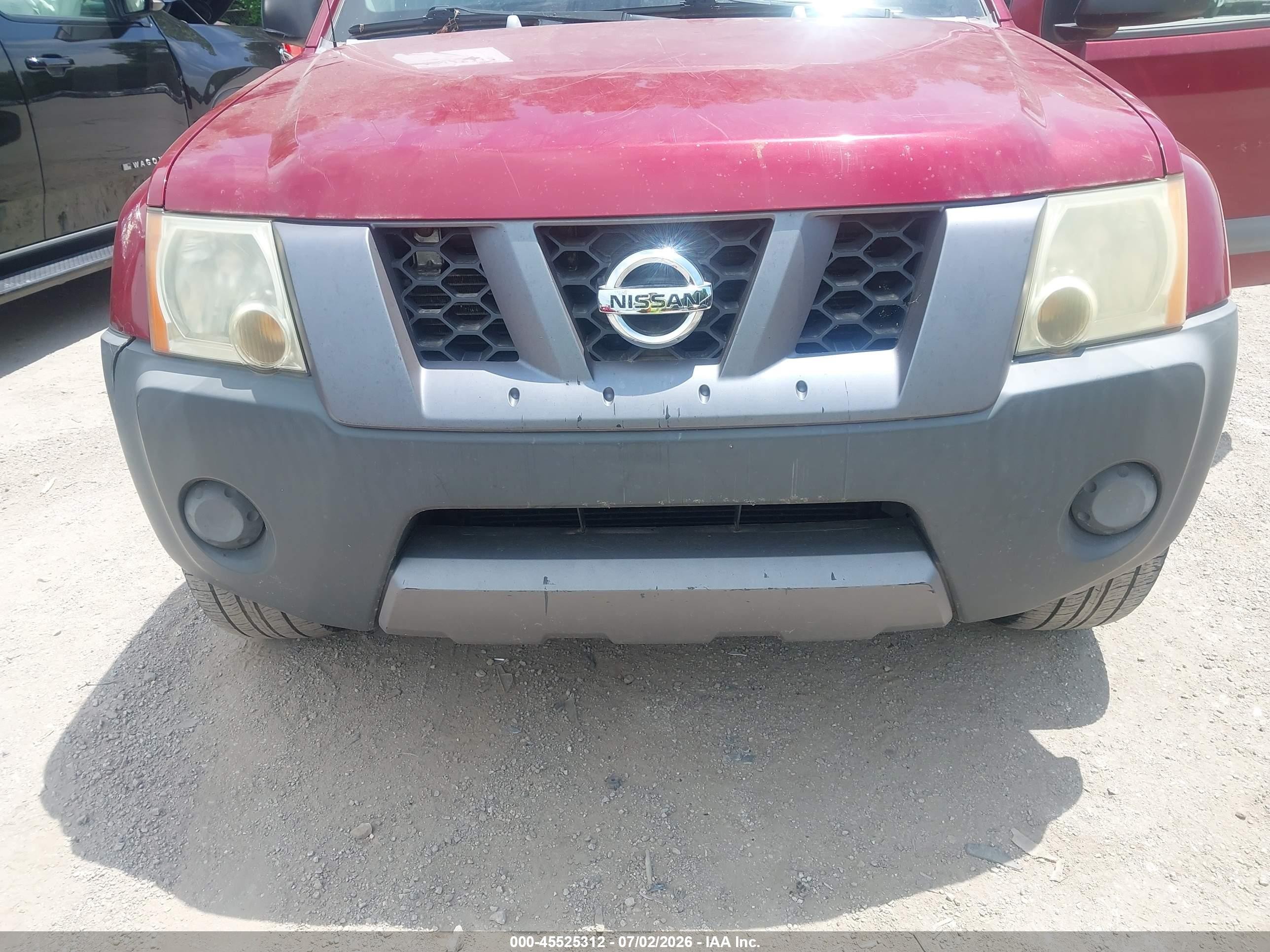 2006 Nissan Xterra S Red vin: 5N1AN08W36C547765