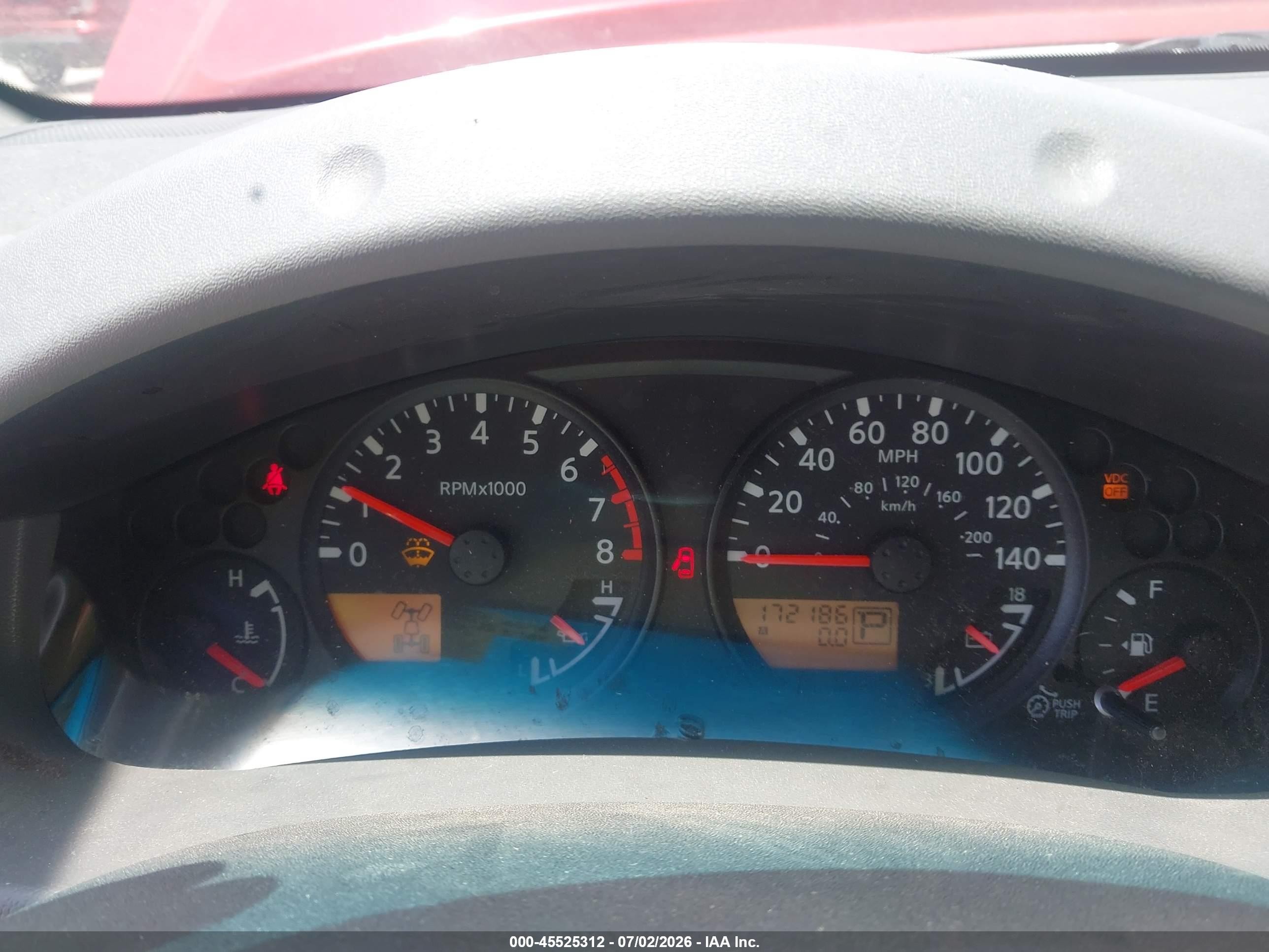2006 Nissan Xterra S Red vin: 5N1AN08W36C547765