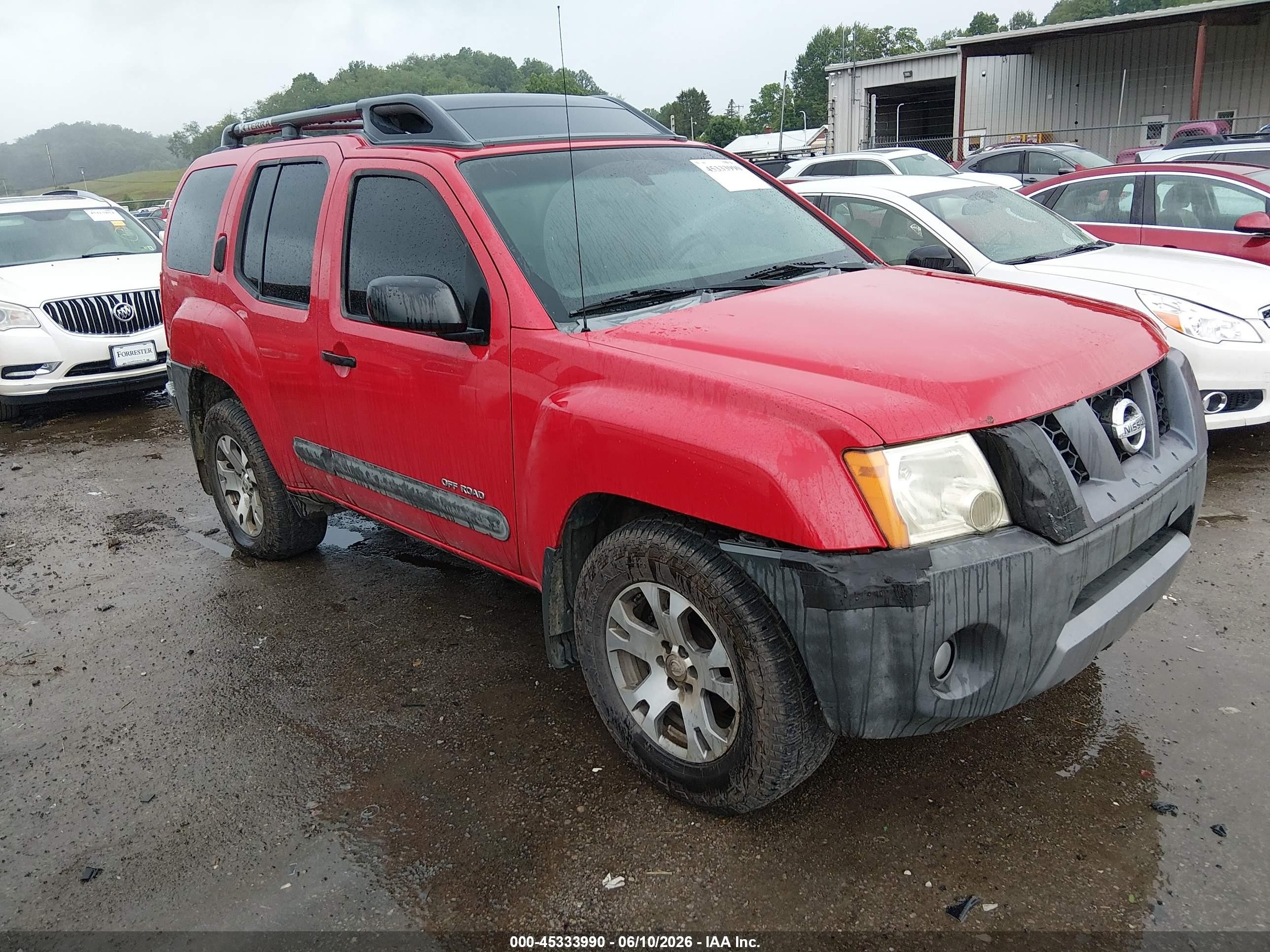 2008 Nissan Xterra Off Road Red vin: 5N1AN08W38C510461