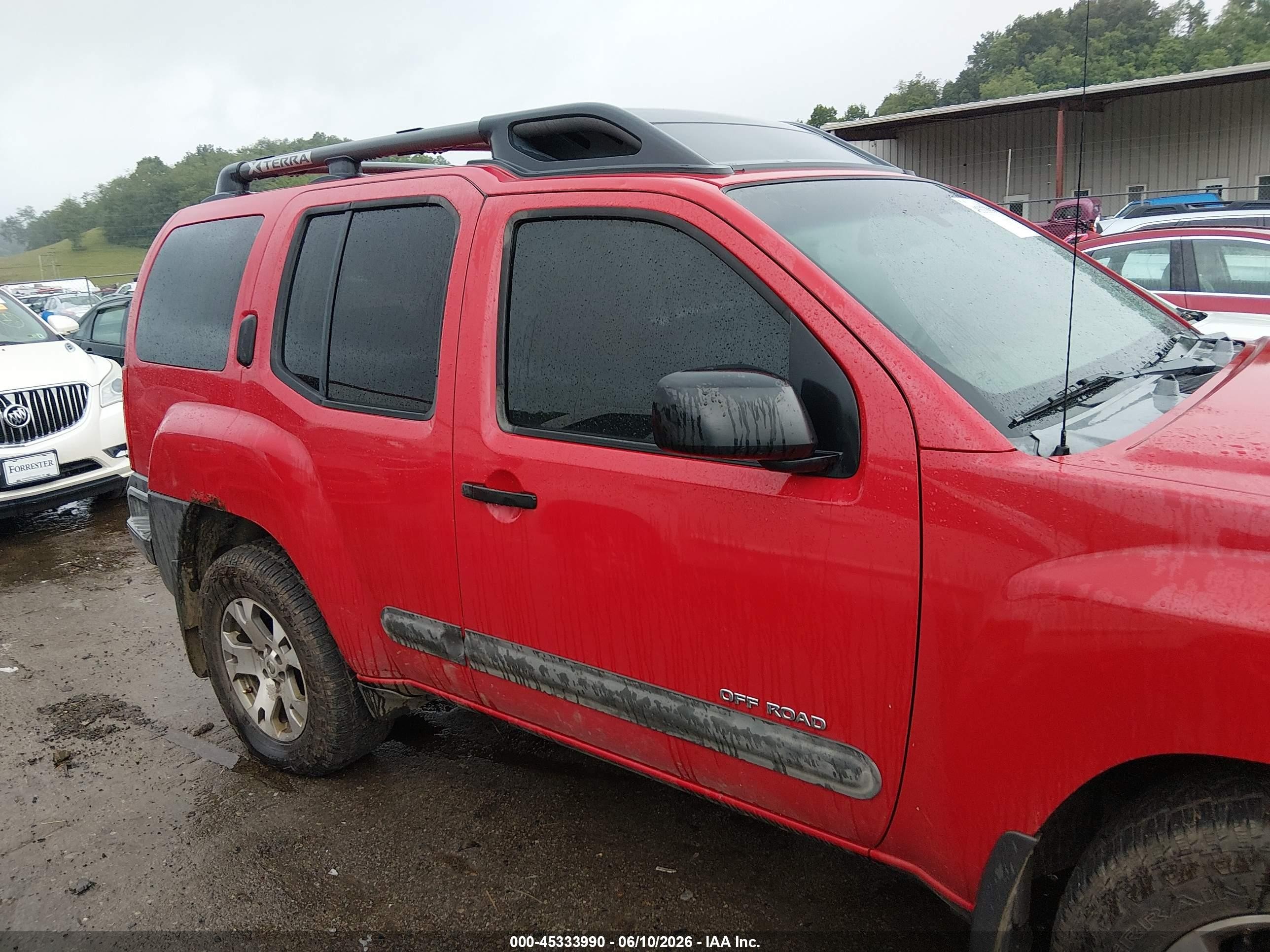 2008 Nissan Xterra Off Road Красный vin: 5N1AN08W38C510461