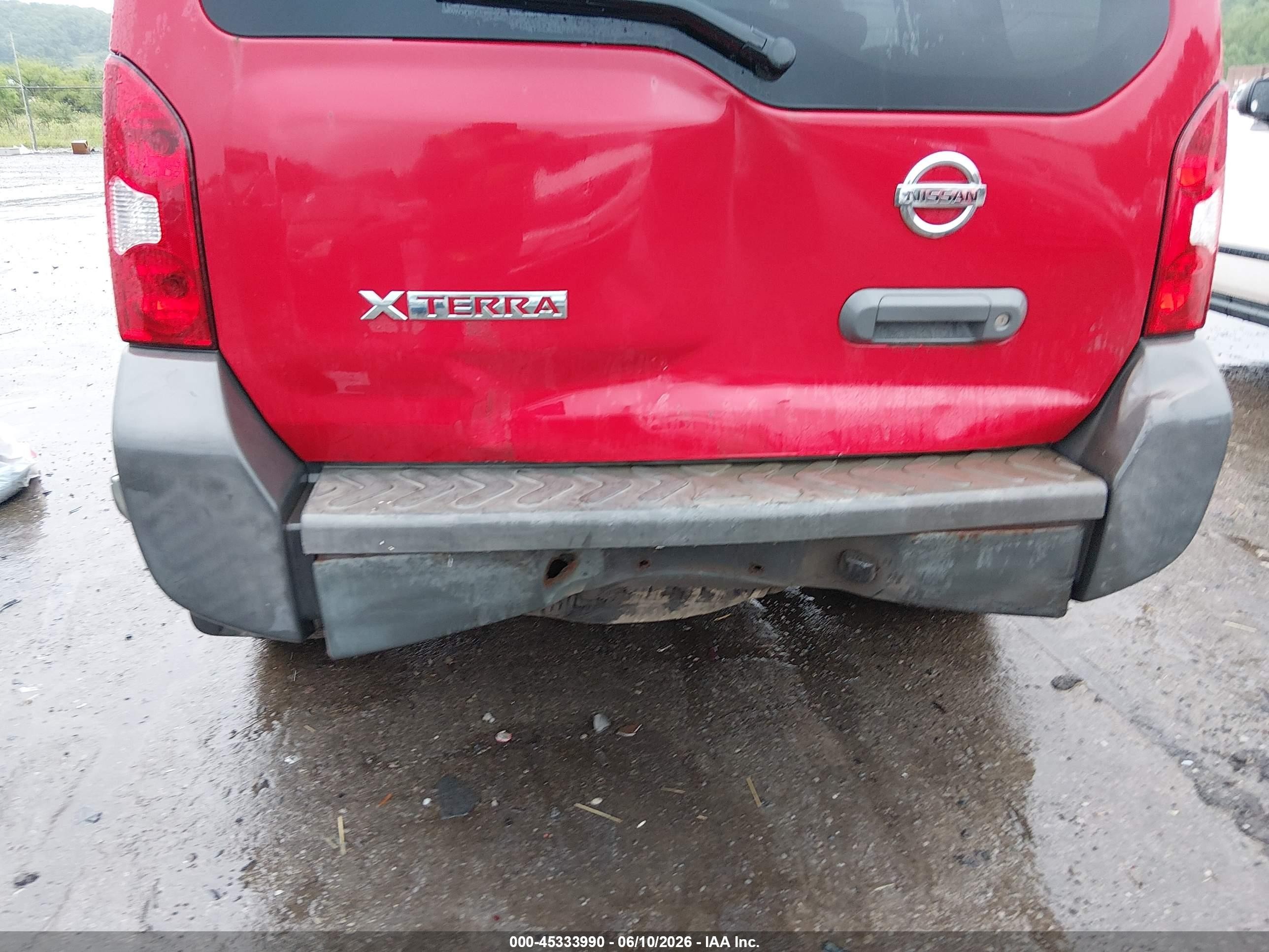 2008 Nissan Xterra Off Road Красный vin: 5N1AN08W38C510461