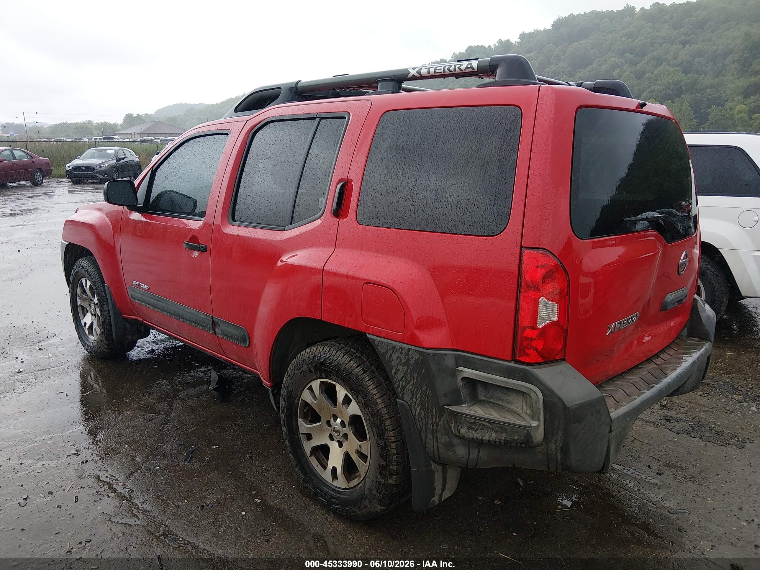 2008 Nissan Xterra Off Road Красный vin: 5N1AN08W38C510461
