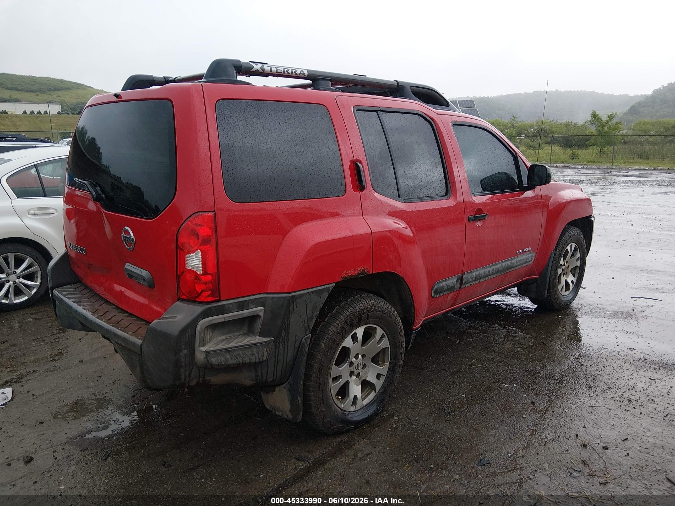 2008 Nissan Xterra Off Road Красный vin: 5N1AN08W38C510461