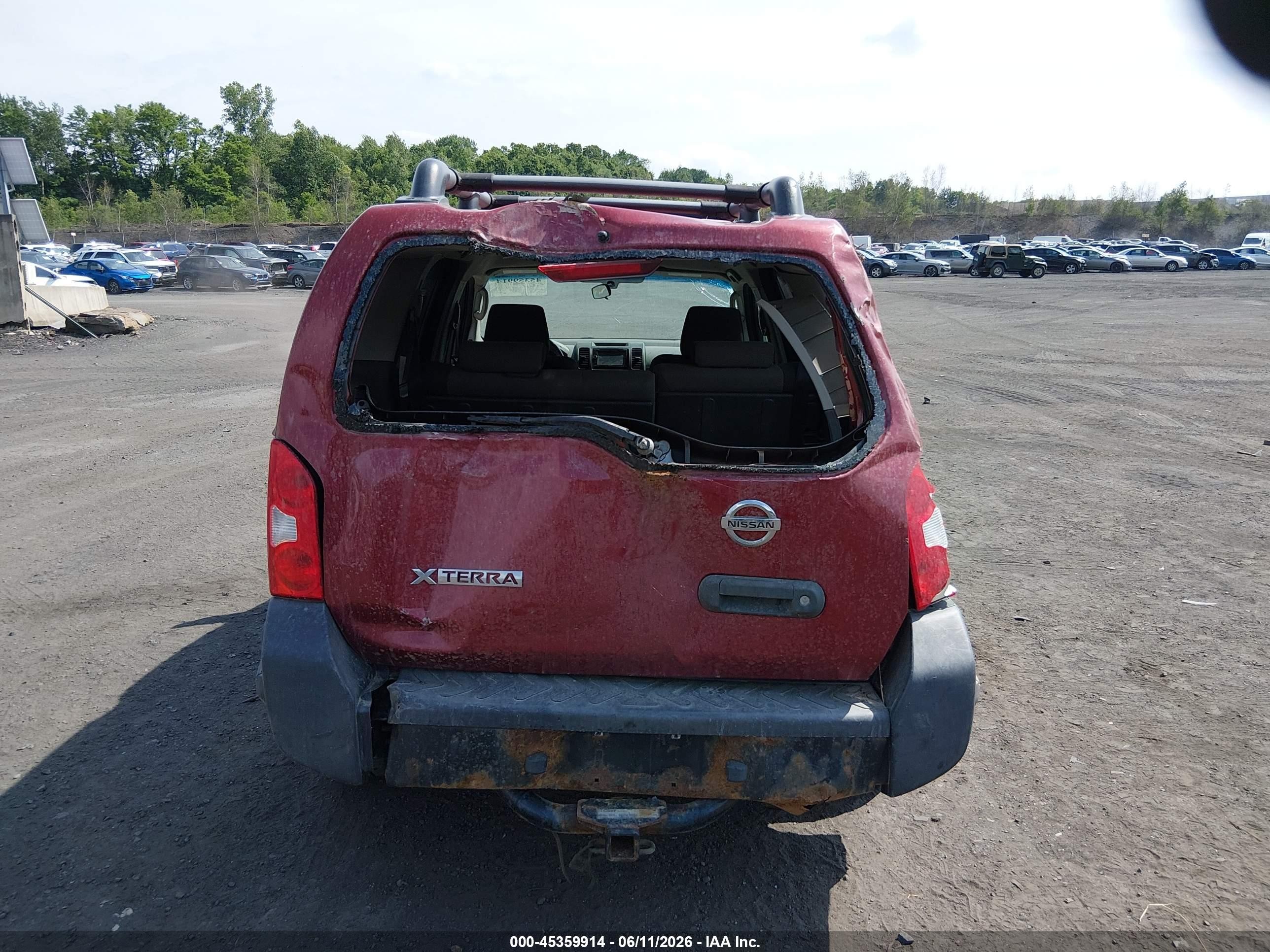 2008 Nissan Xterra S Maroon vin: 5N1AN08W38C528815
