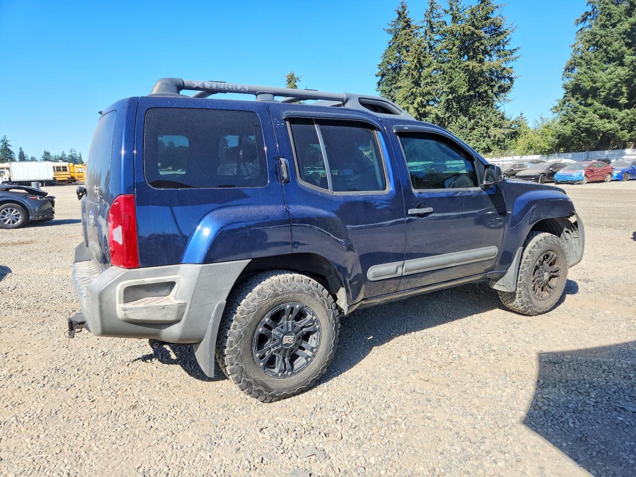 2008 Nissan Xterra X Blue vin: 5N1AN08W38C537823