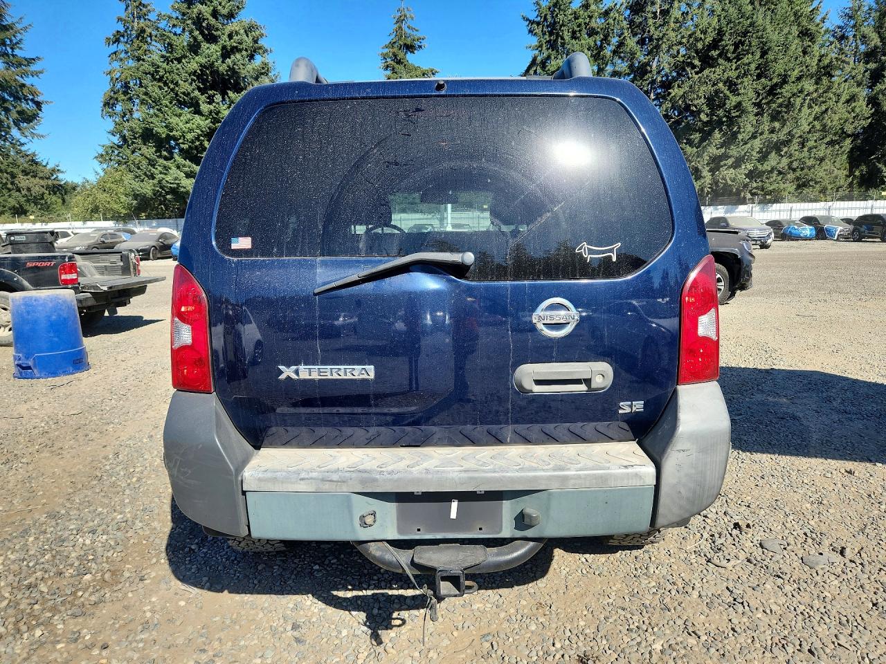2008 Nissan Xterra X Blue vin: 5N1AN08W38C537823
