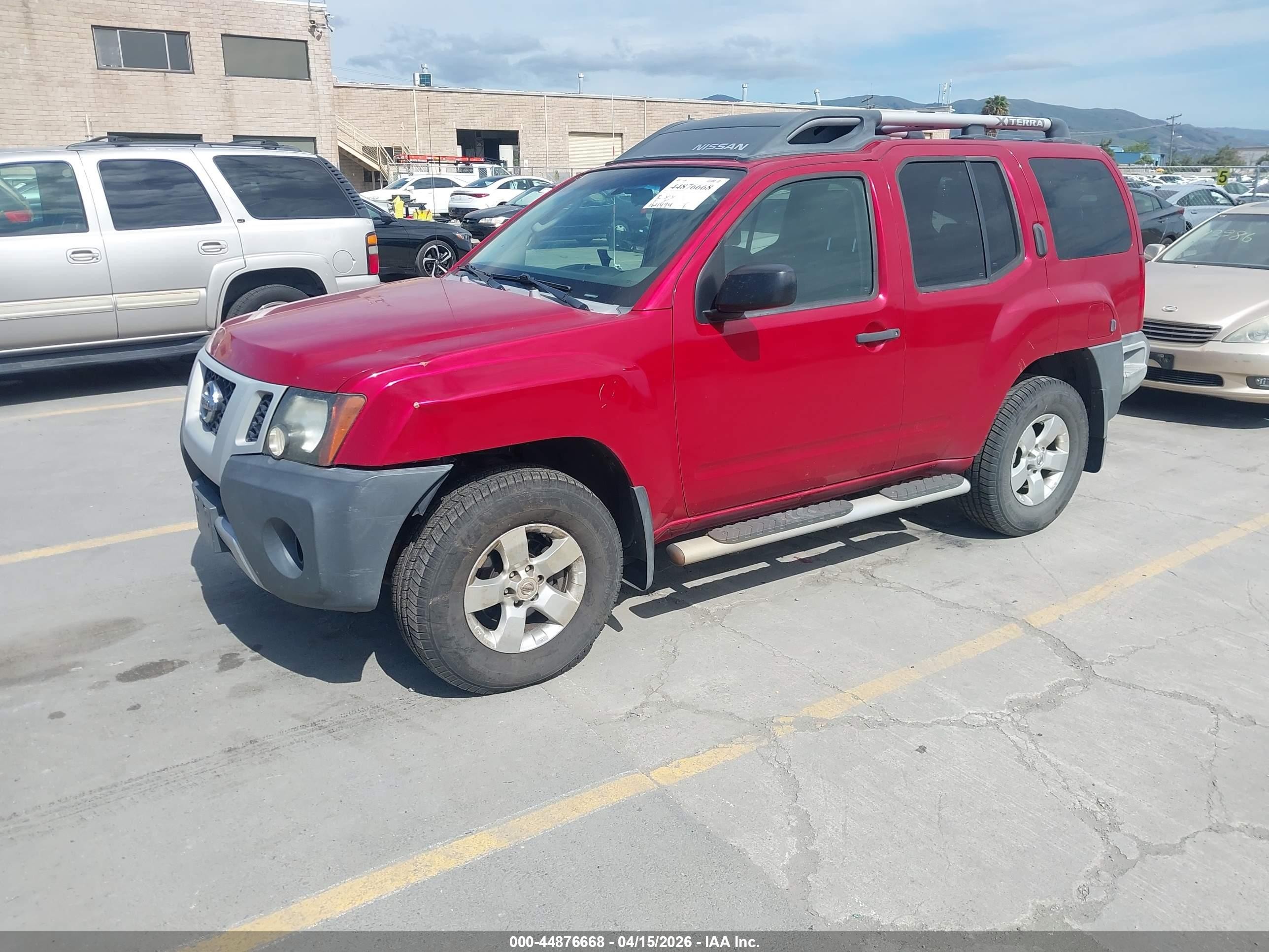 2009 Nissan Xterra S Красный vin: 5N1AN08W39C502426