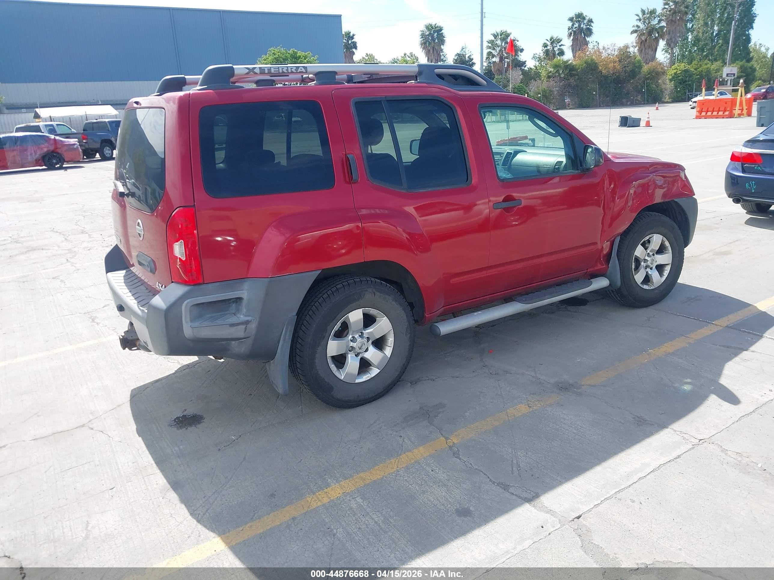 2009 Nissan Xterra S Красный vin: 5N1AN08W39C502426