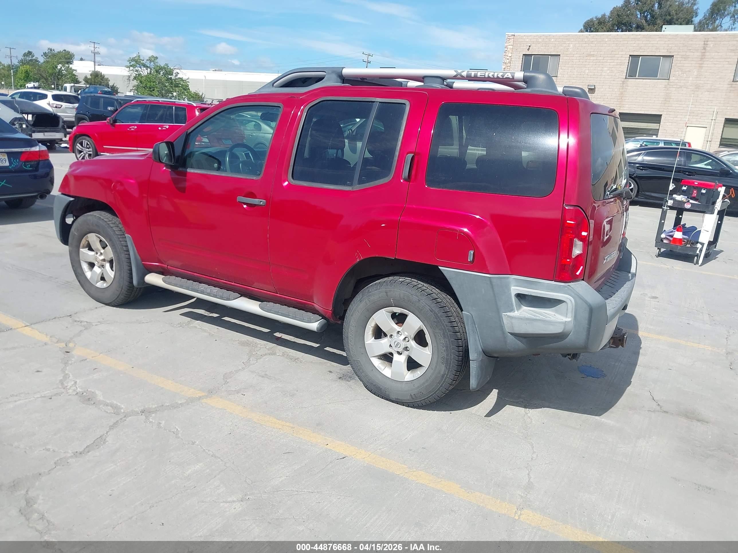 2009 Nissan Xterra S Красный vin: 5N1AN08W39C502426