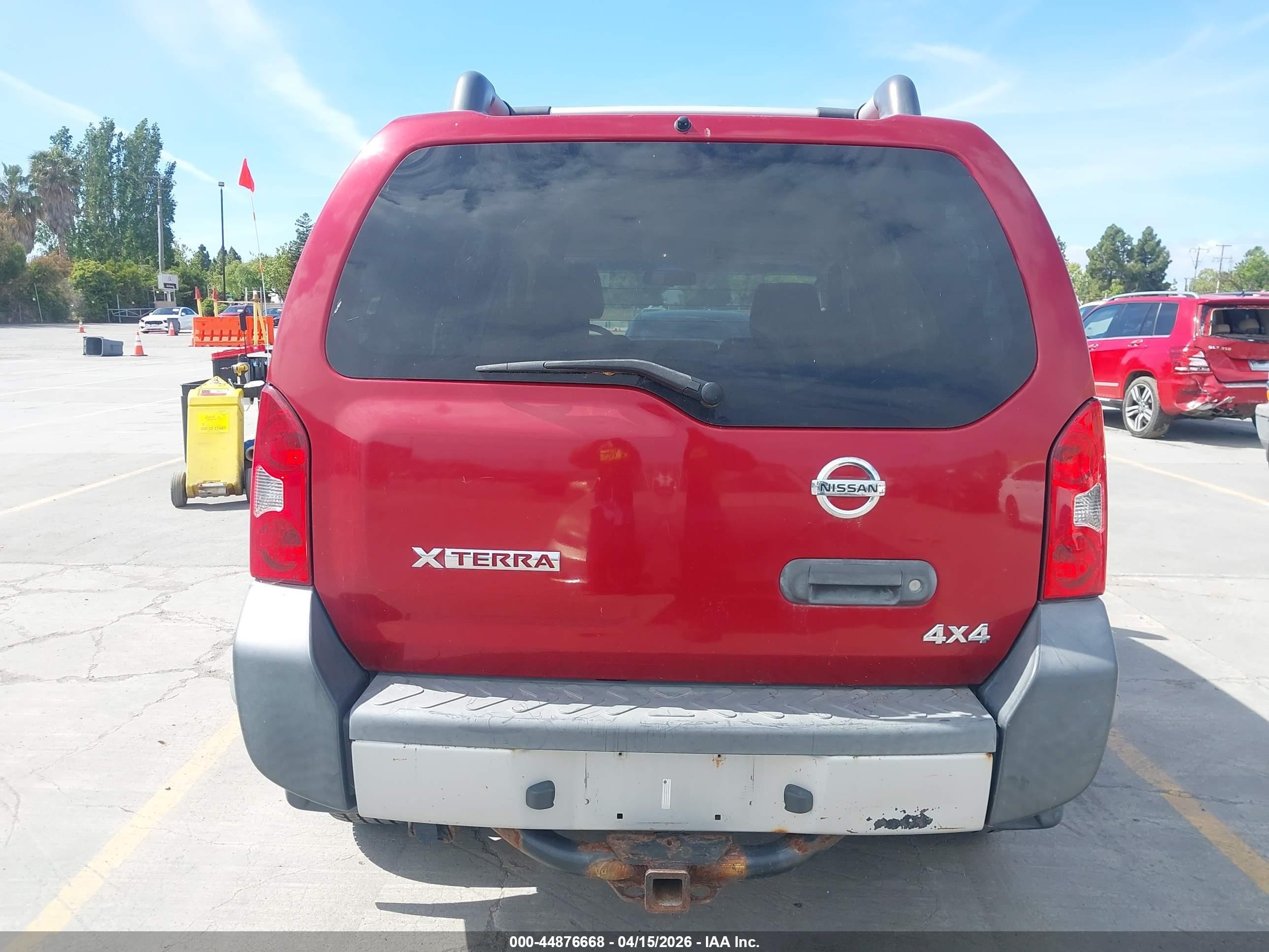 2009 Nissan Xterra S Красный vin: 5N1AN08W39C502426