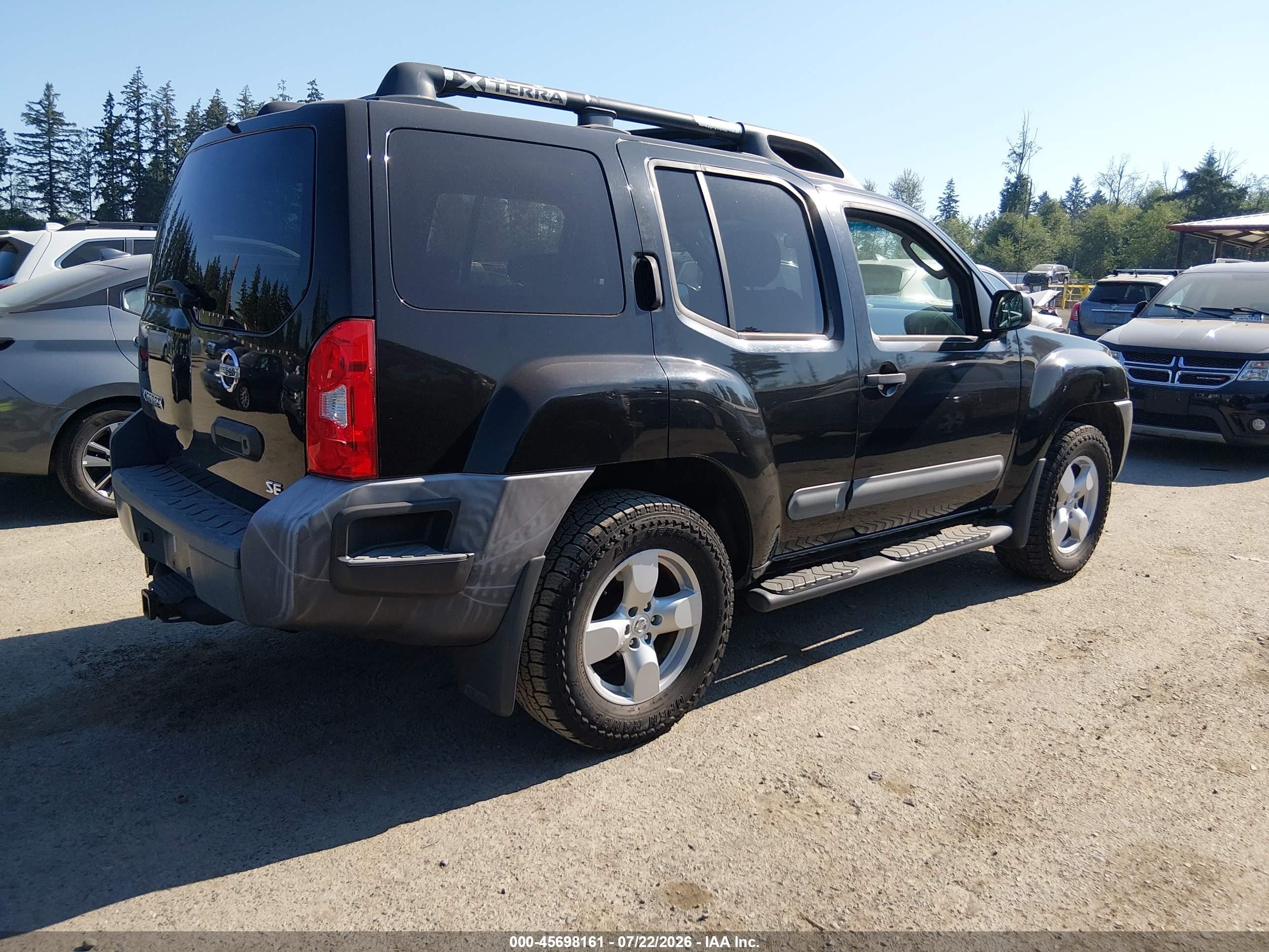 2005 Nissan Xterra Se Black vin: 5N1AN08W45C641653