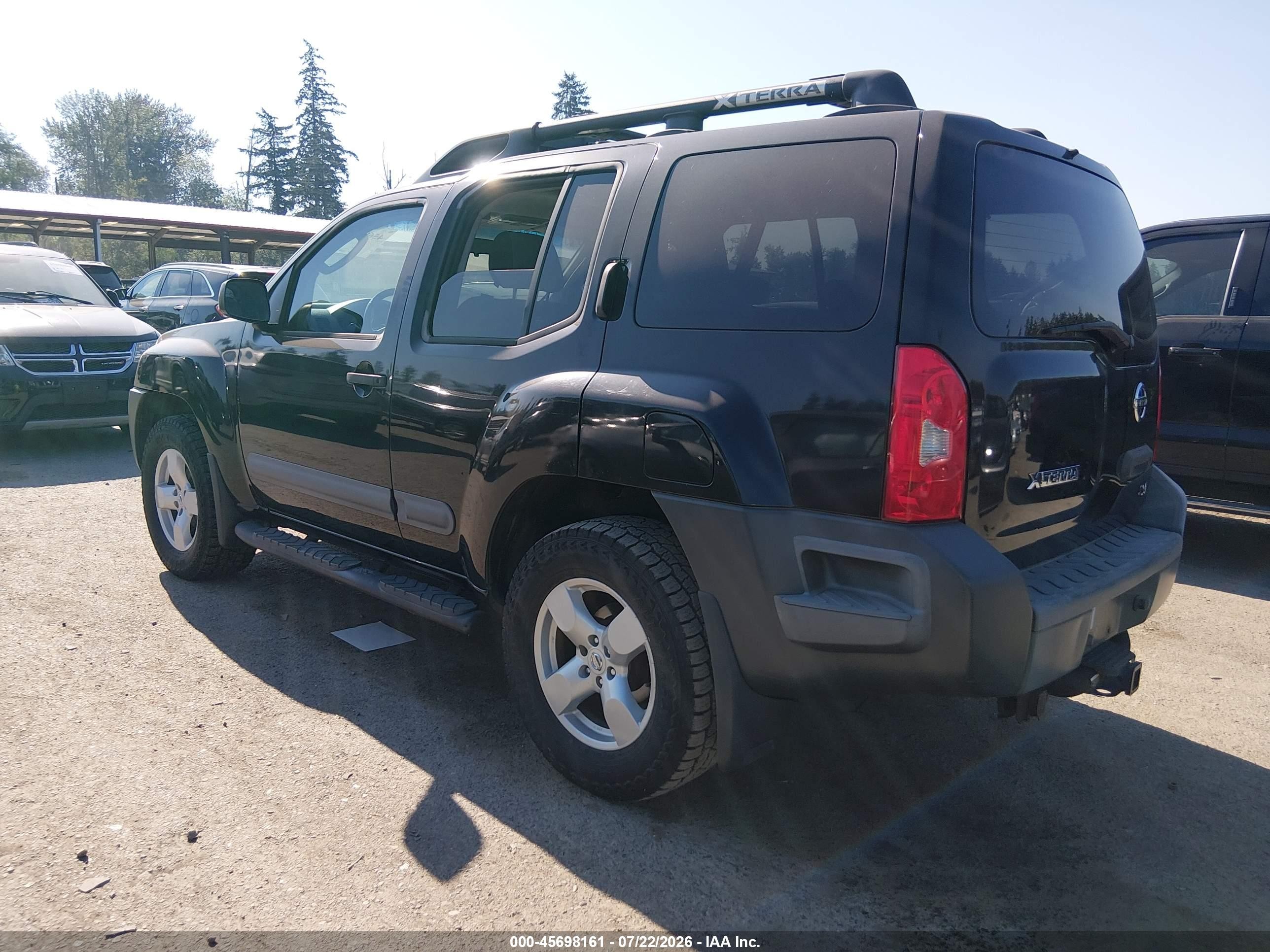 2005 Nissan Xterra Se Black vin: 5N1AN08W45C641653