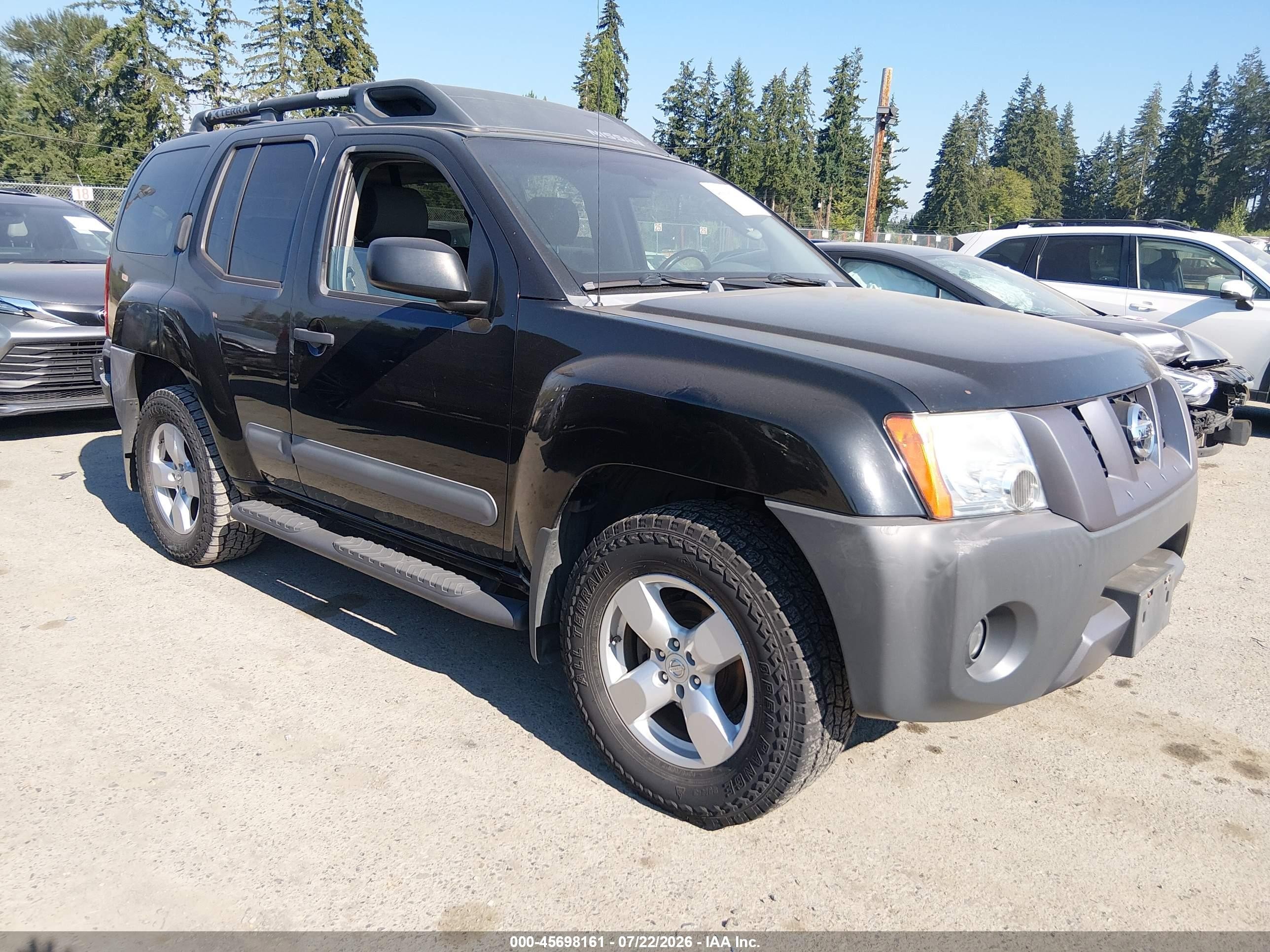 2005 Nissan Xterra Se Black vin: 5N1AN08W45C641653