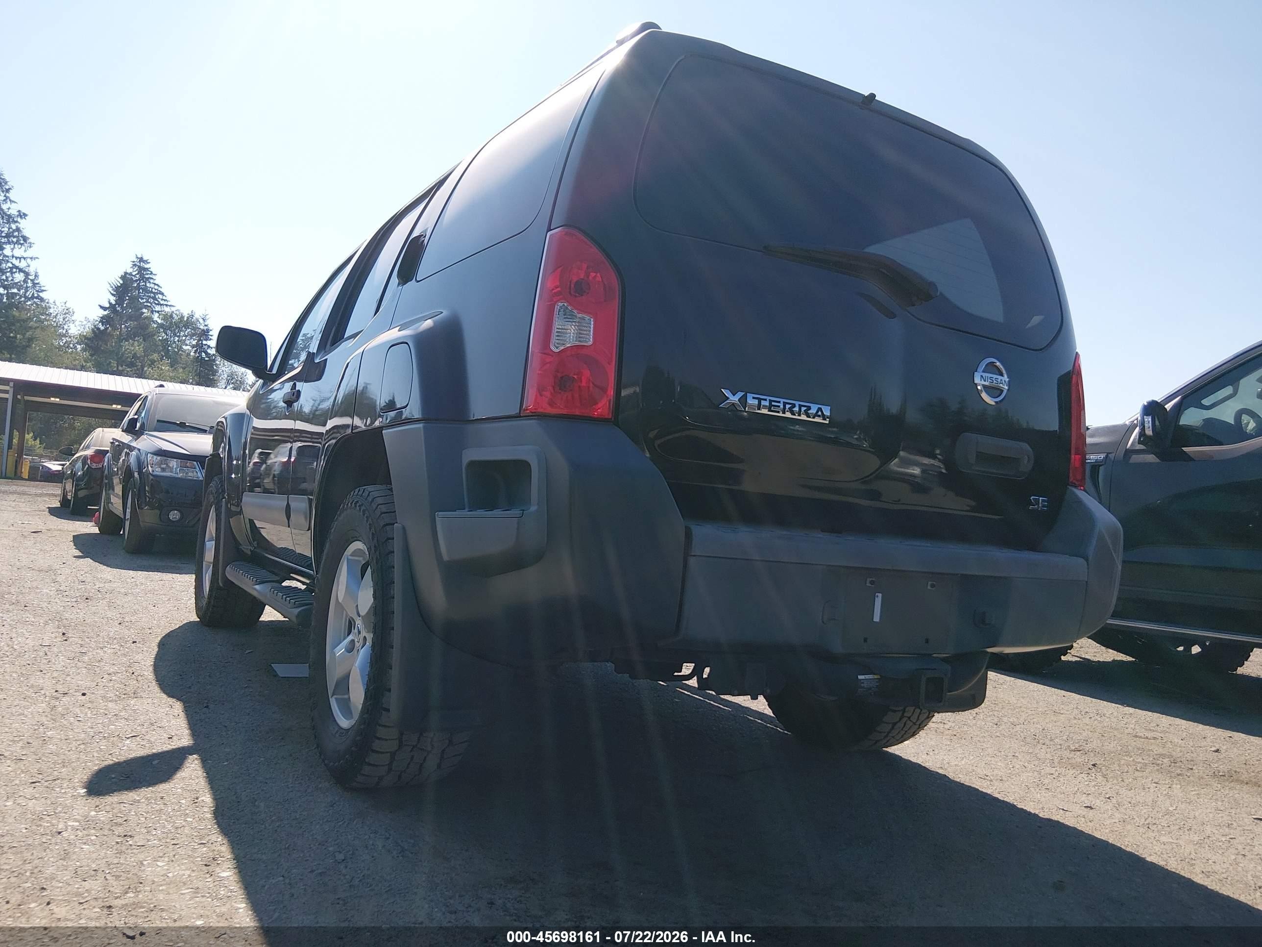 2005 Nissan Xterra Se Black vin: 5N1AN08W45C641653