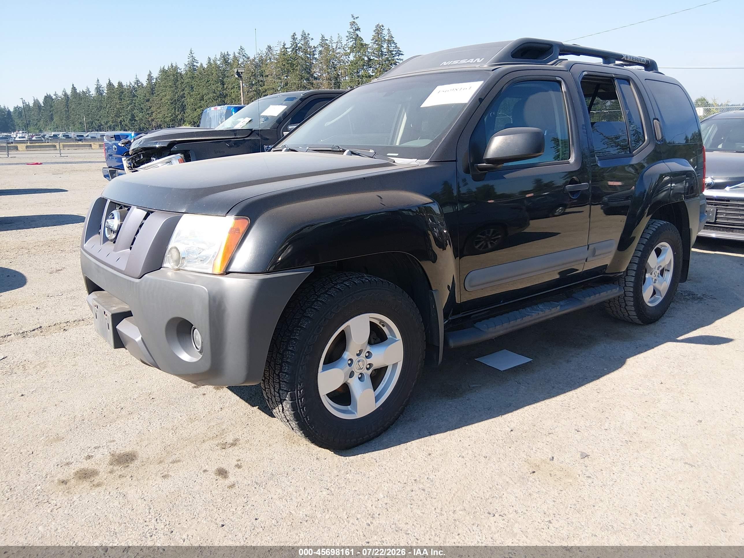 2005 Nissan Xterra Se Black vin: 5N1AN08W45C641653