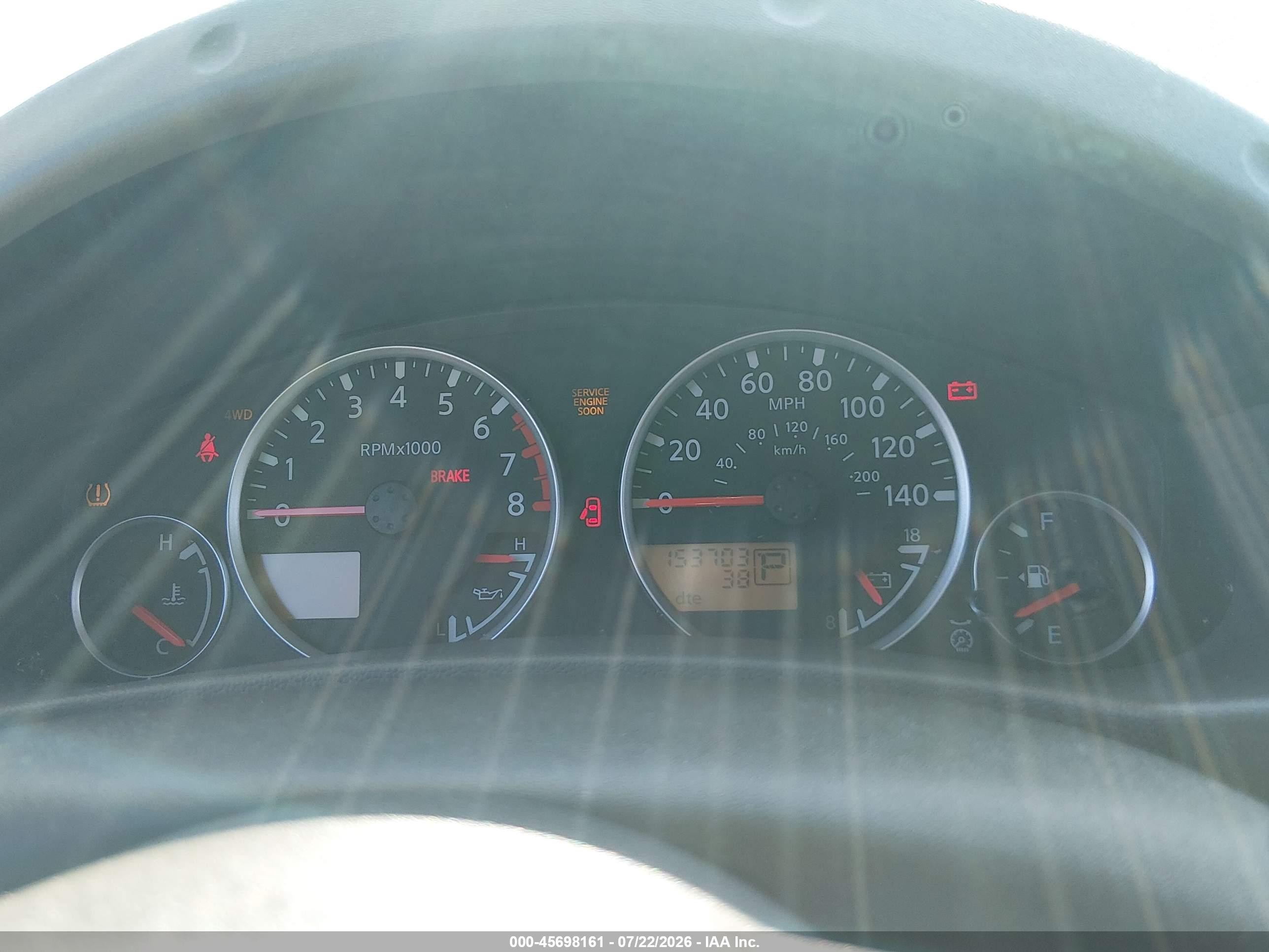 2005 Nissan Xterra Se Black vin: 5N1AN08W45C641653
