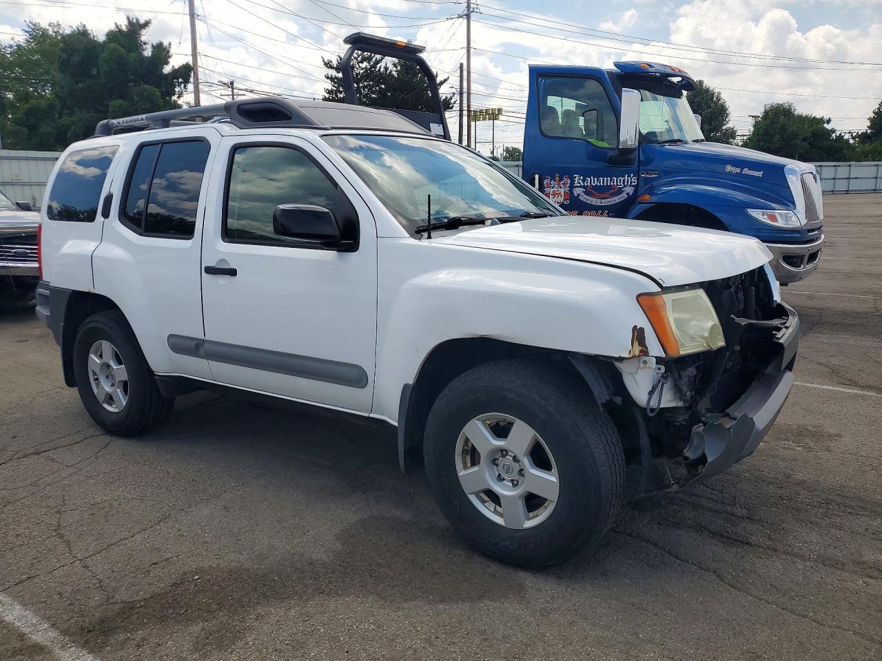 2007 Nissan Xterra X White vin: 5N1AN08W47C521676