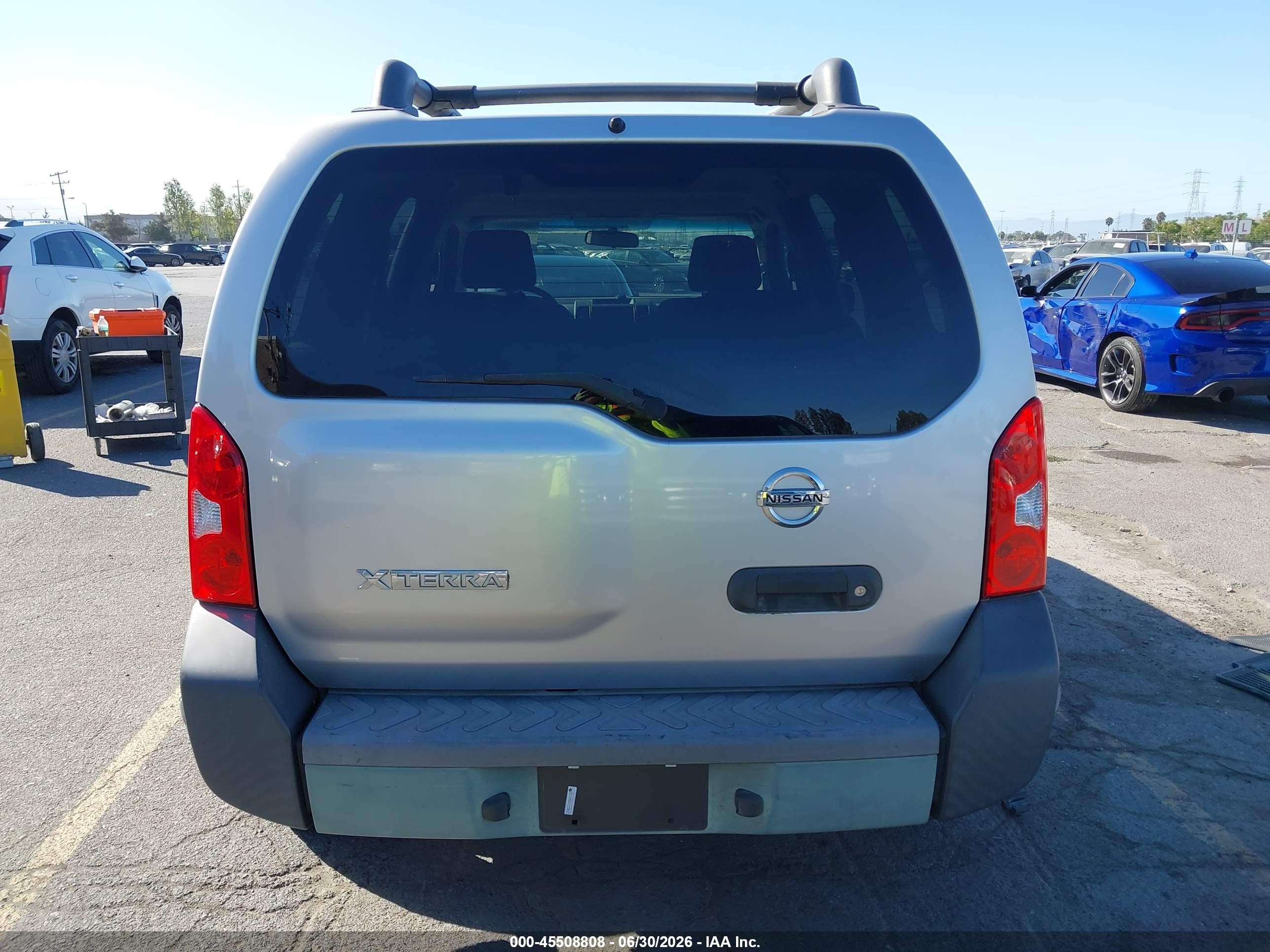 2008 Nissan Xterra S Silver vin: 5N1AN08W48C517483