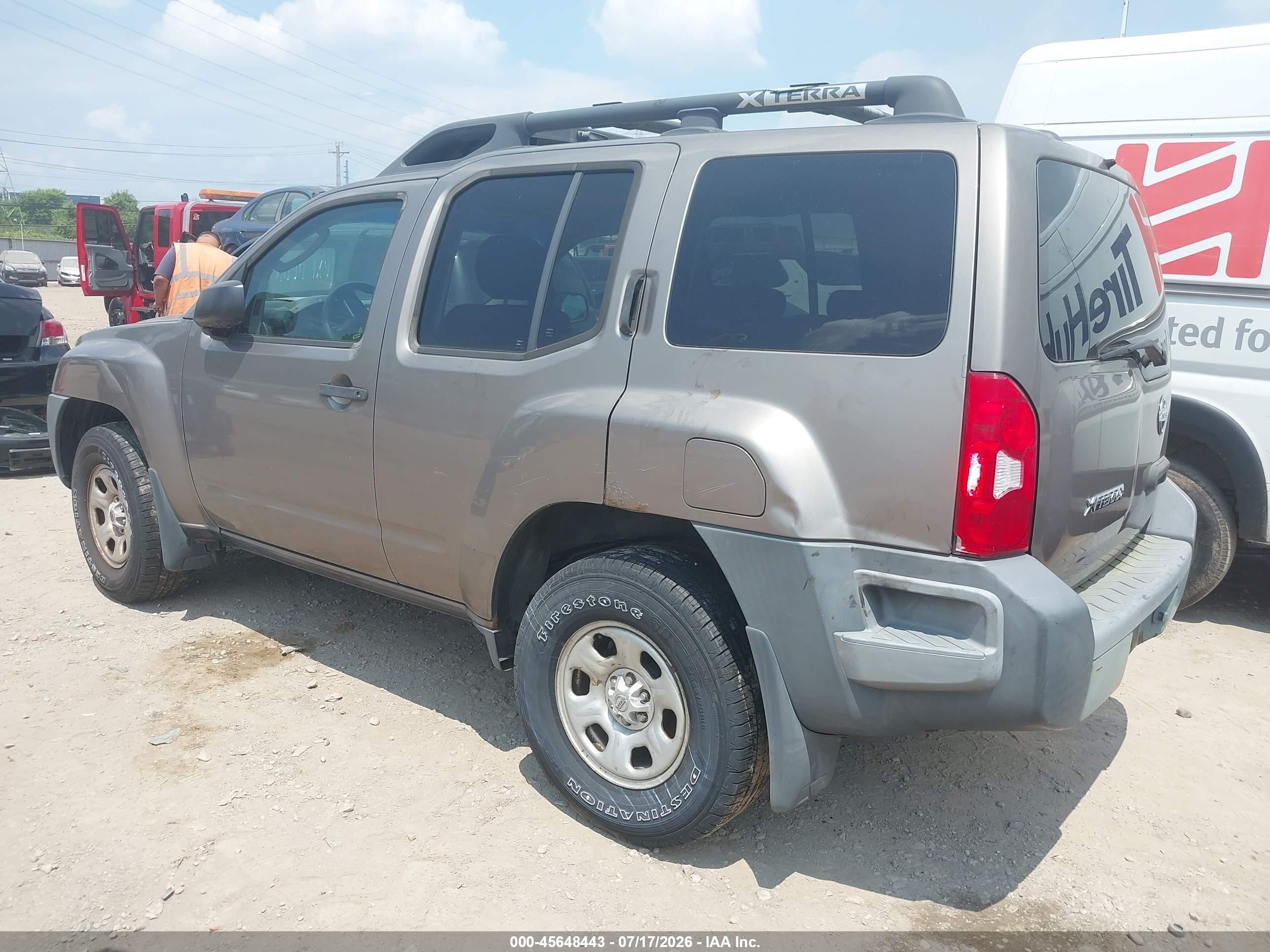 2006 Nissan Xterra X Gold vin: 5N1AN08W56C543586