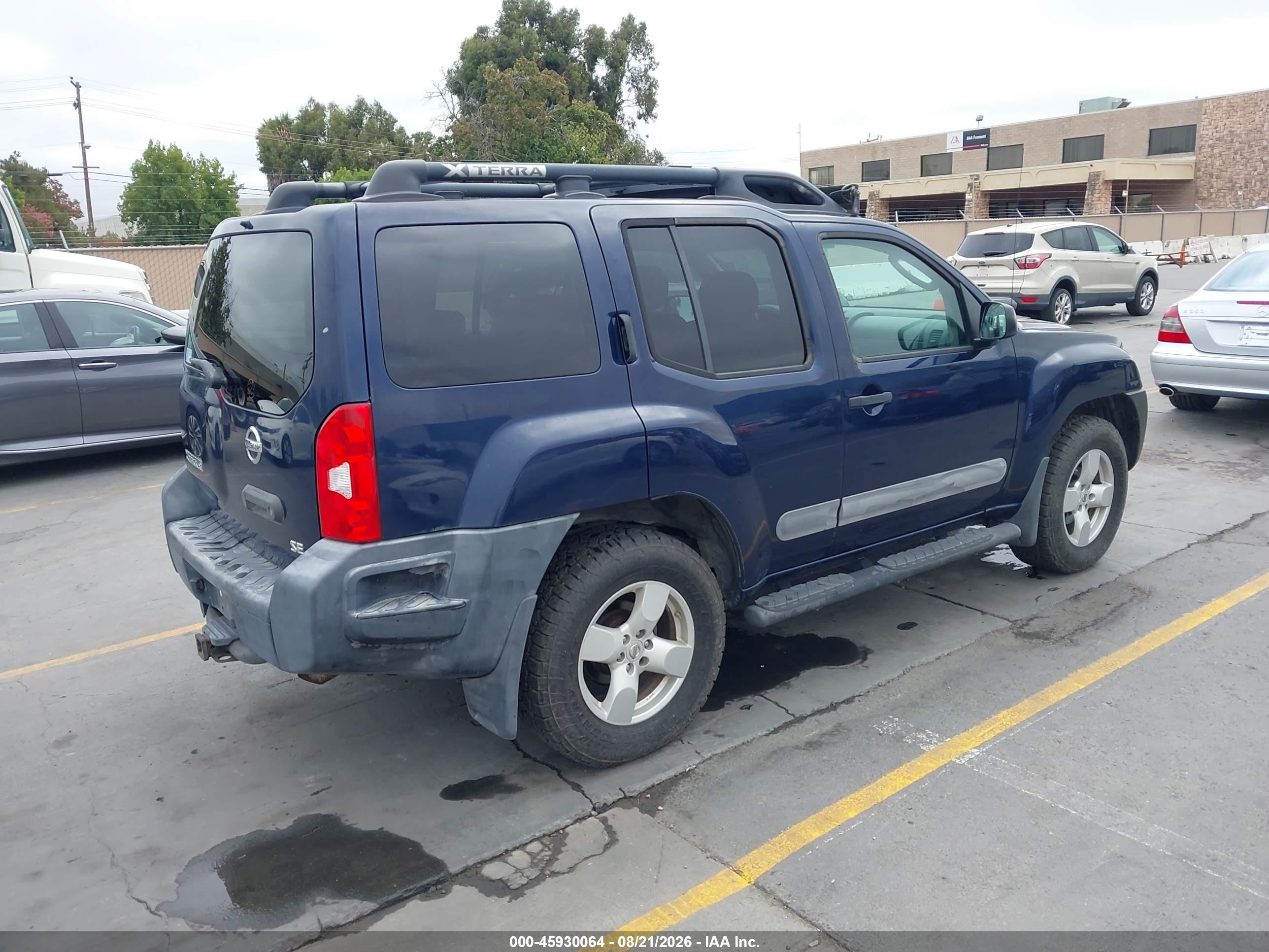 2007 Nissan Xterra Se Blue vin: 5N1AN08W57C513604