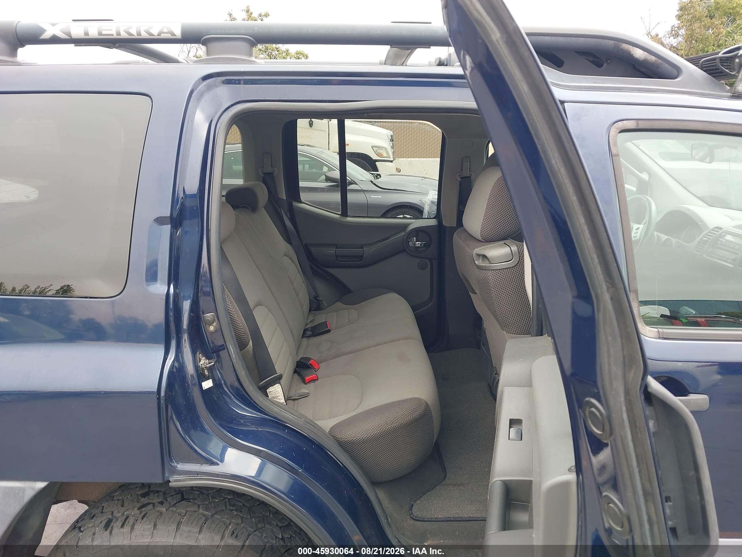 2007 Nissan Xterra Se Blue vin: 5N1AN08W57C513604