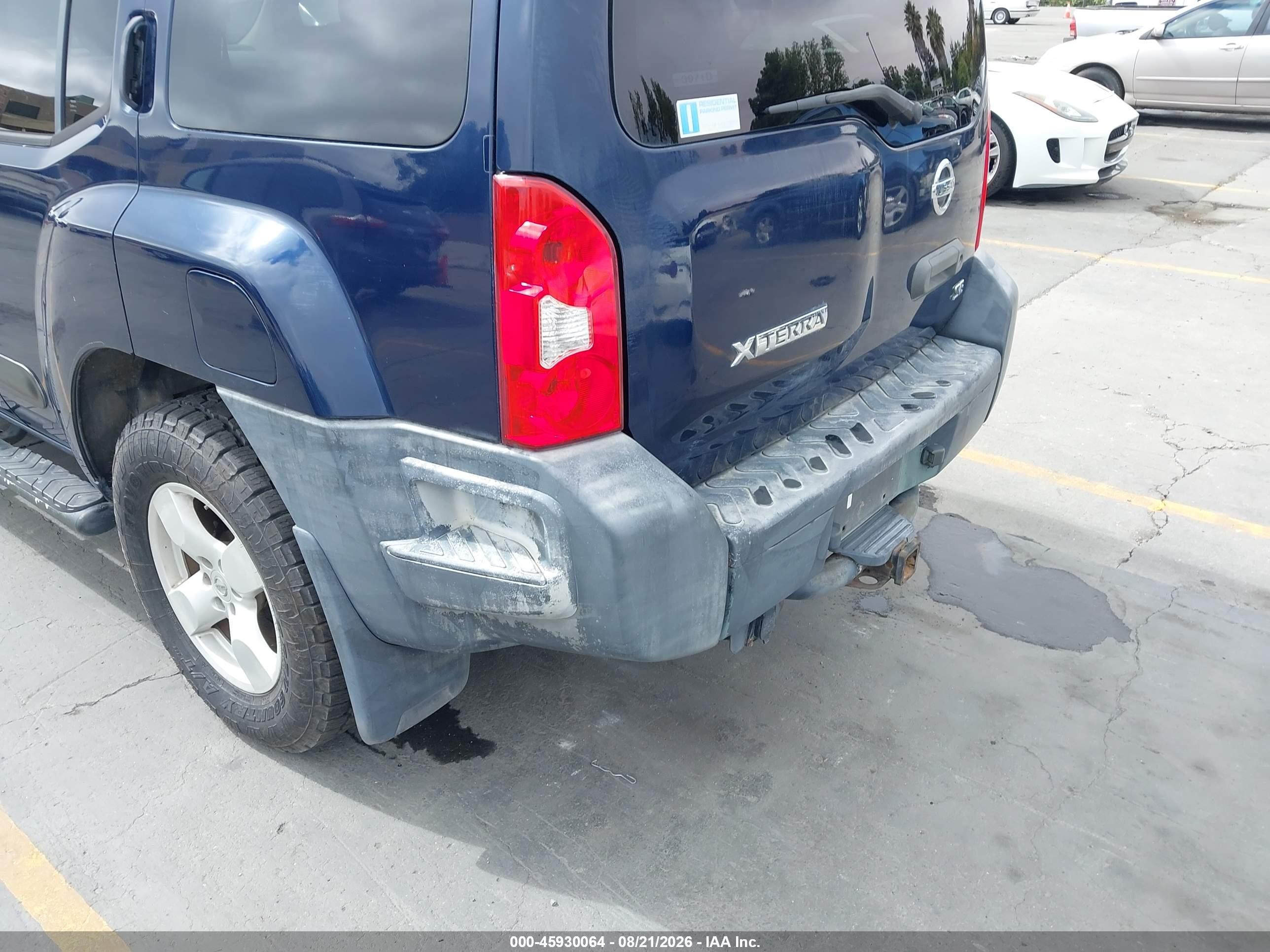 2007 Nissan Xterra Se Blue vin: 5N1AN08W57C513604