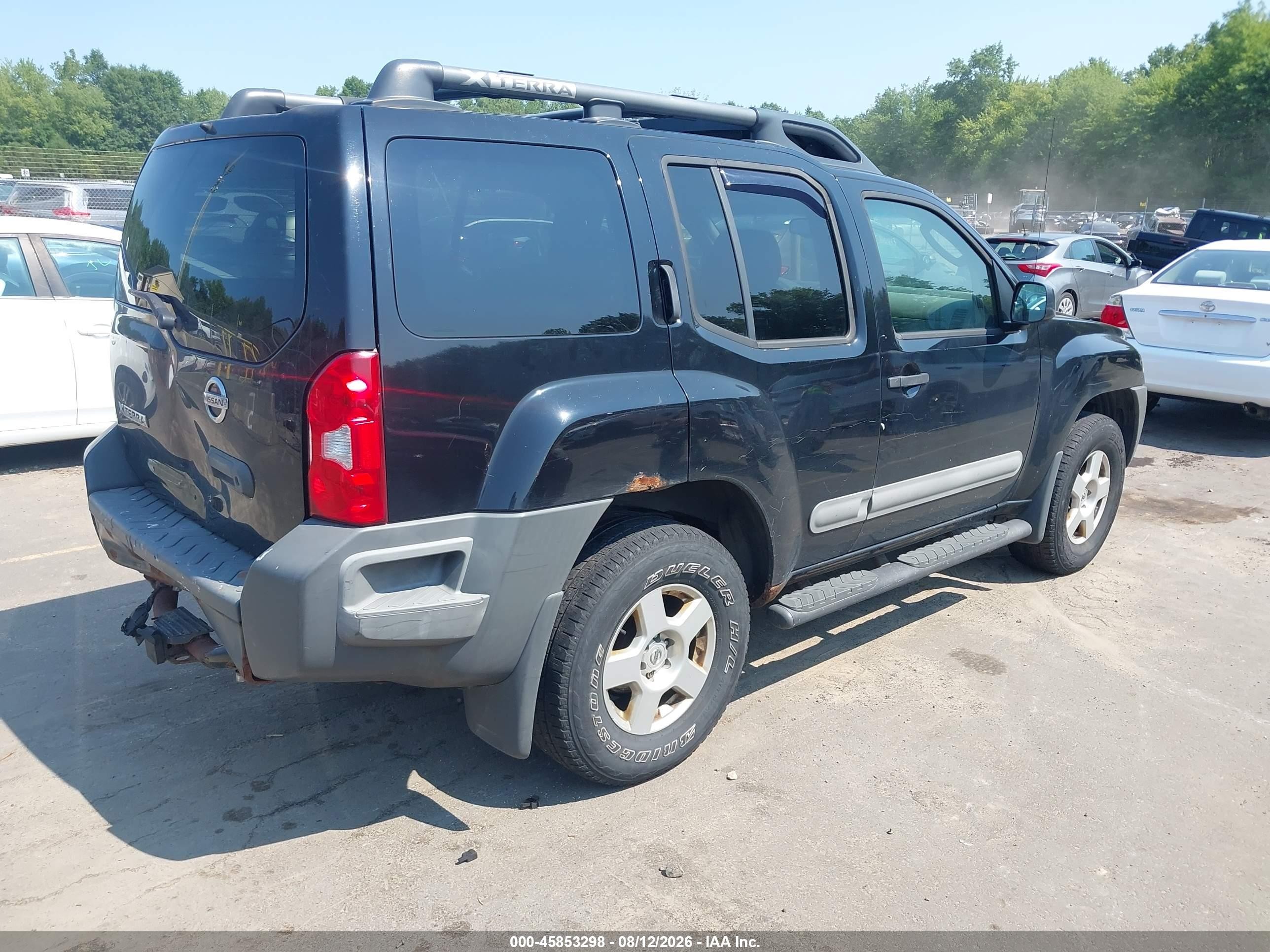 2007 Nissan Xterra S Black vin: 5N1AN08W57C519645