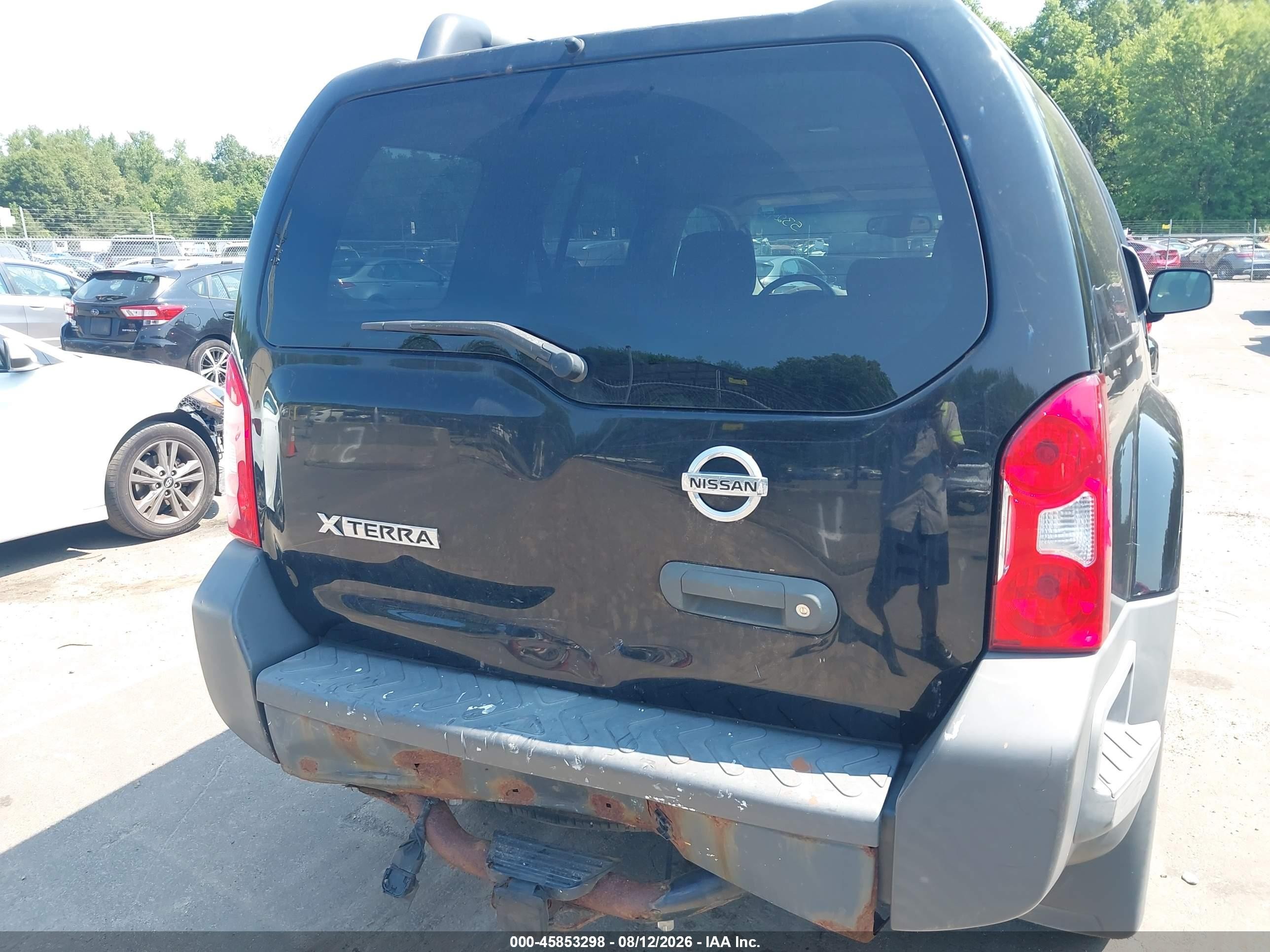 2007 Nissan Xterra S Black vin: 5N1AN08W57C519645