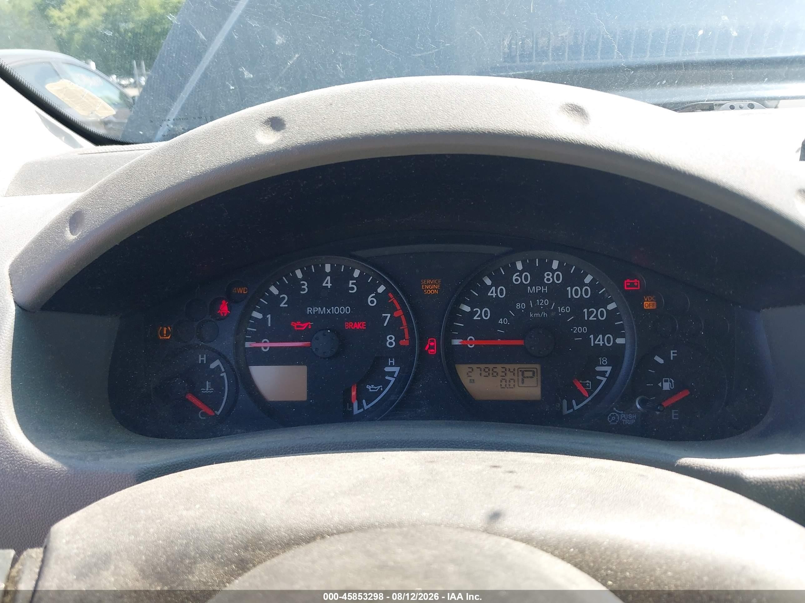2007 Nissan Xterra S Black vin: 5N1AN08W57C519645