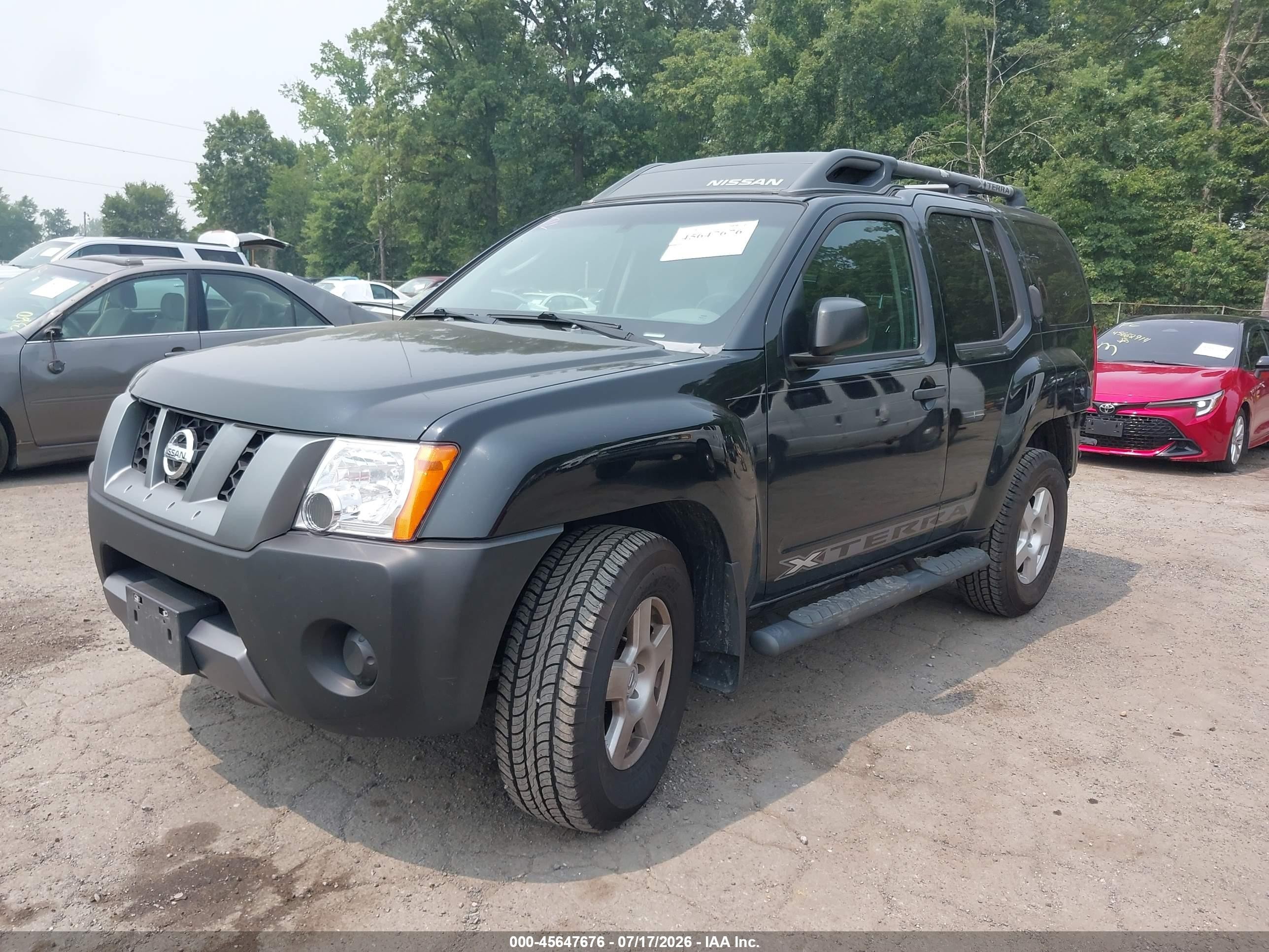 2008 Nissan Xterra S Черный vin: 5N1AN08W58C541243