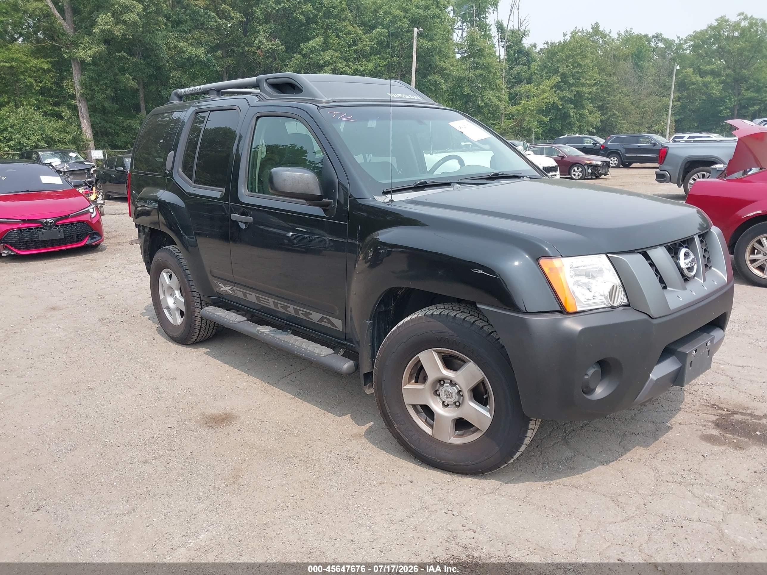 2008 Nissan Xterra S Черный vin: 5N1AN08W58C541243