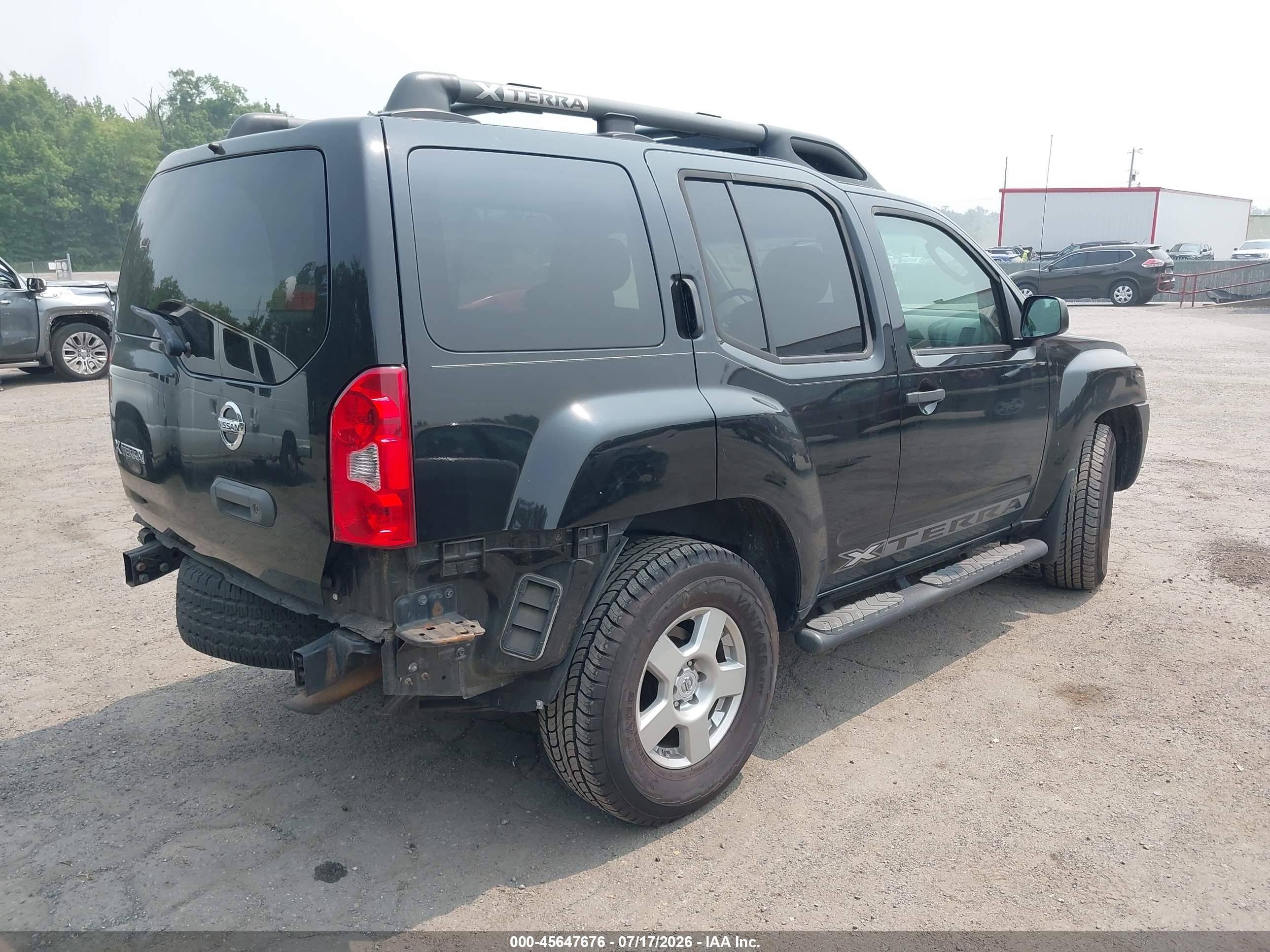 2008 Nissan Xterra S Черный vin: 5N1AN08W58C541243