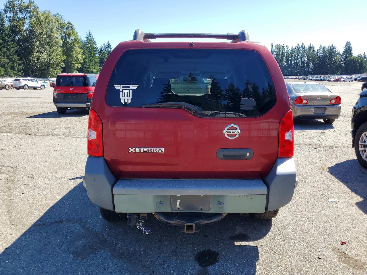 2006 Nissan Xterra X Красный vin: 5N1AN08W66C522861