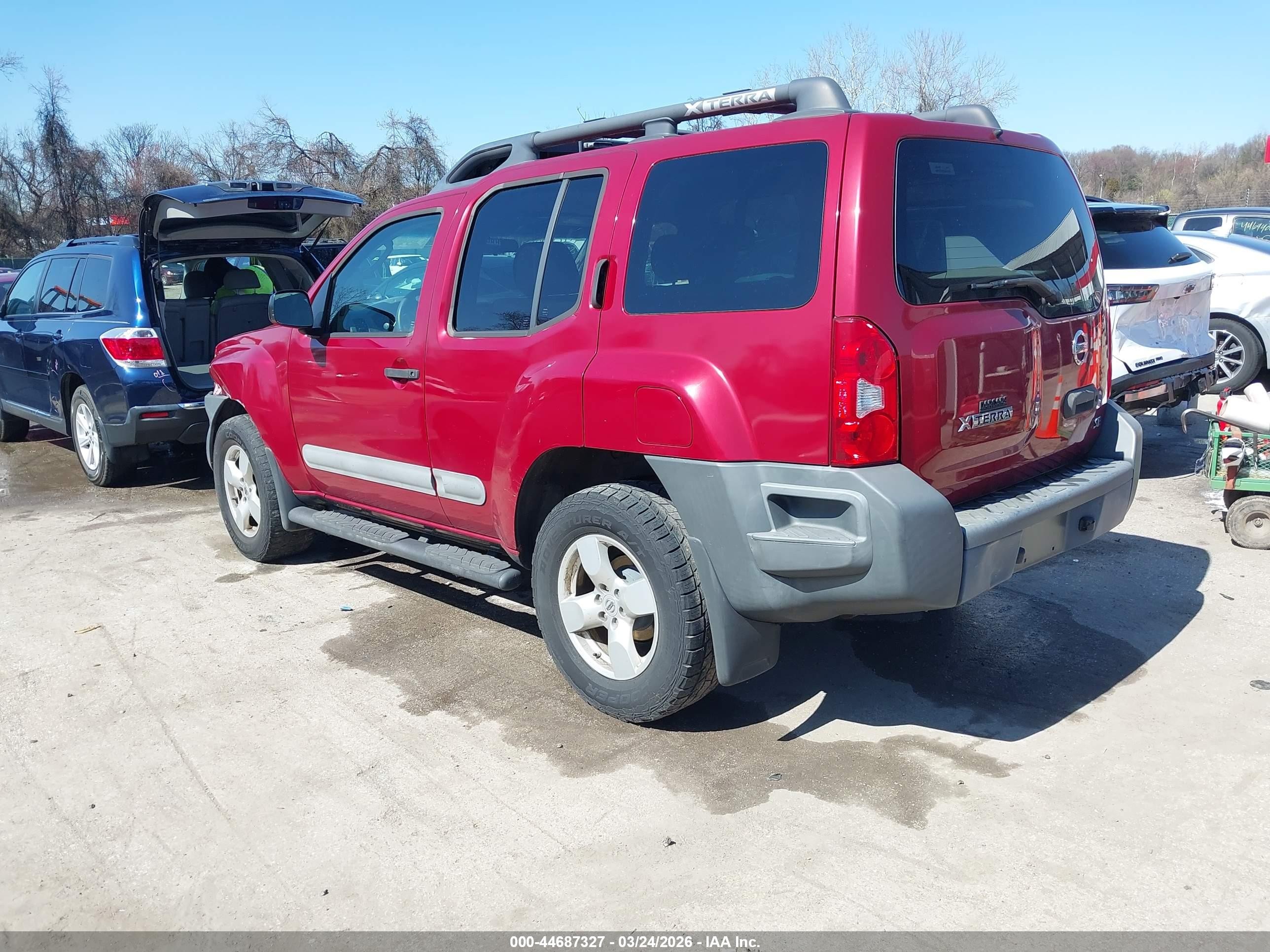 2006 Nissan Xterra Se Red vin: 5N1AN08W66C557822