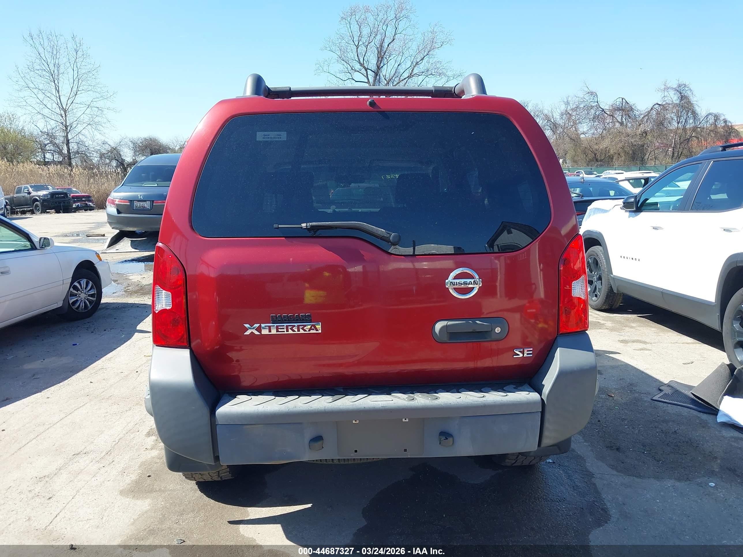 2006 Nissan Xterra Se Red vin: 5N1AN08W66C557822