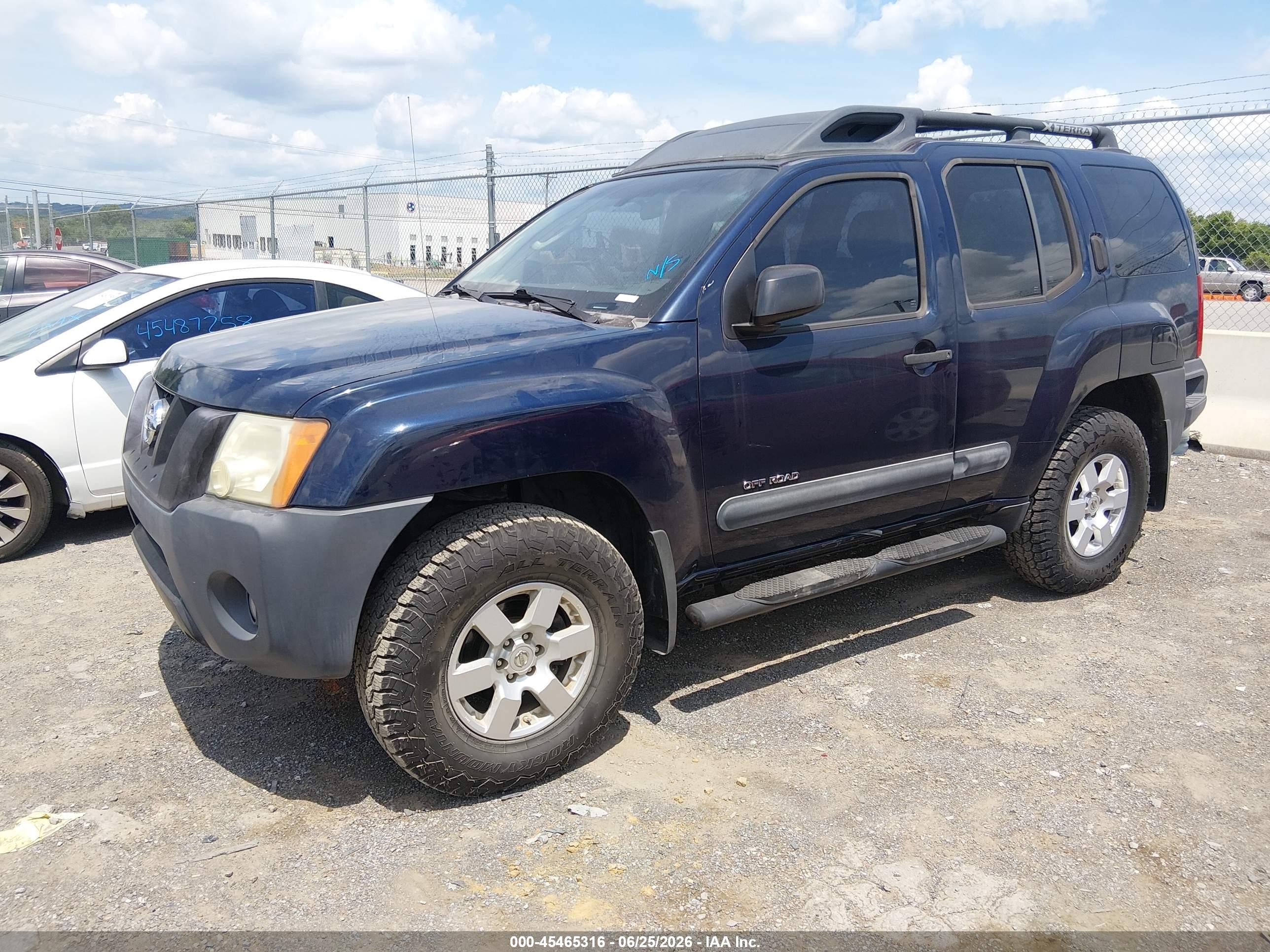 2007 Nissan Xterra Off Road Blue vin: 5N1AN08W67C511943