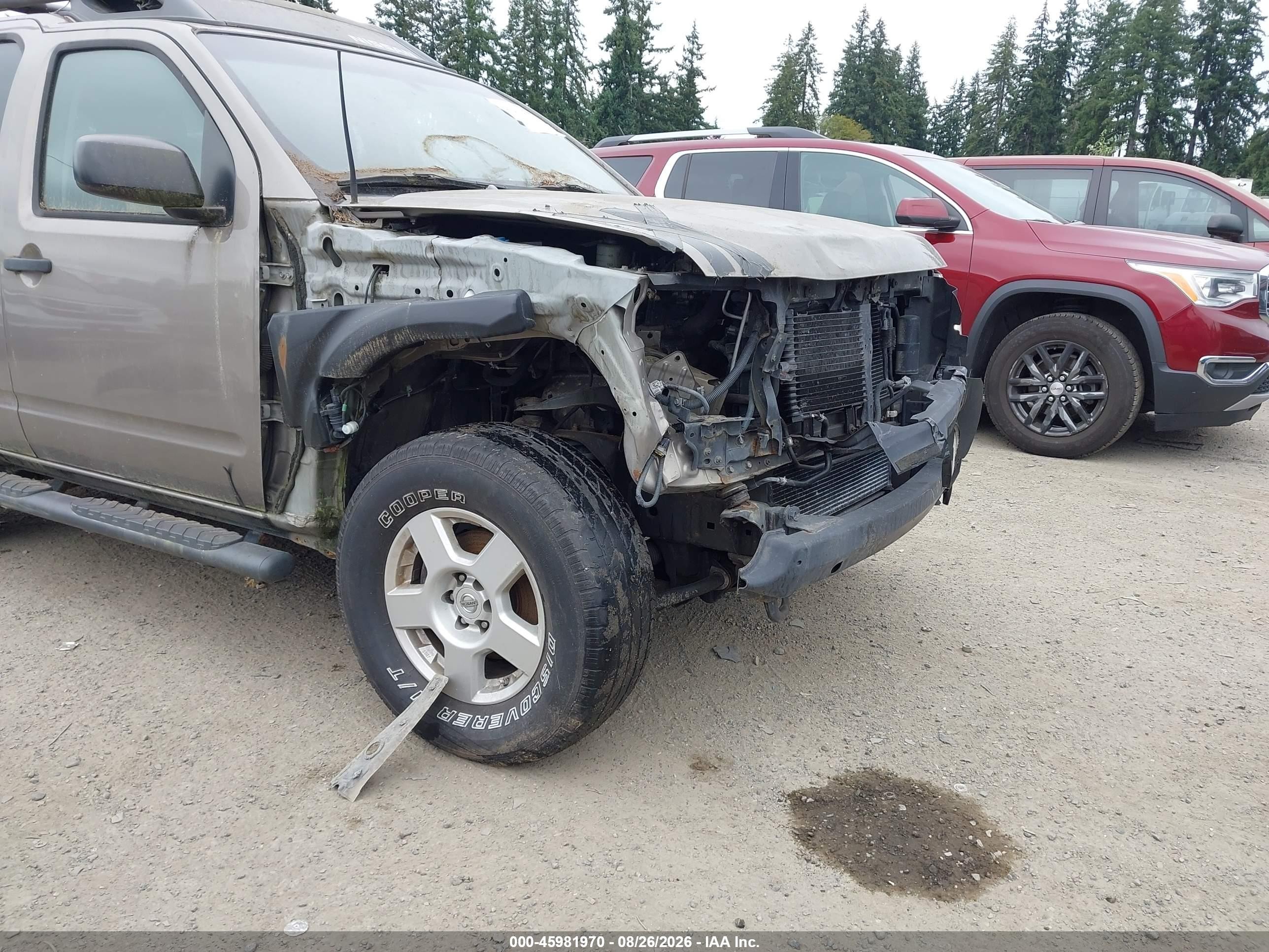 2007 Nissan Xterra S Желто-коричневый vin: 5N1AN08W67C520450