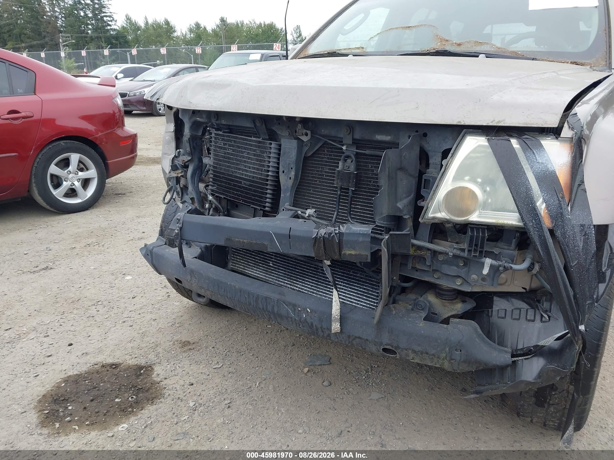 2007 Nissan Xterra S Желто-коричневый vin: 5N1AN08W67C520450
