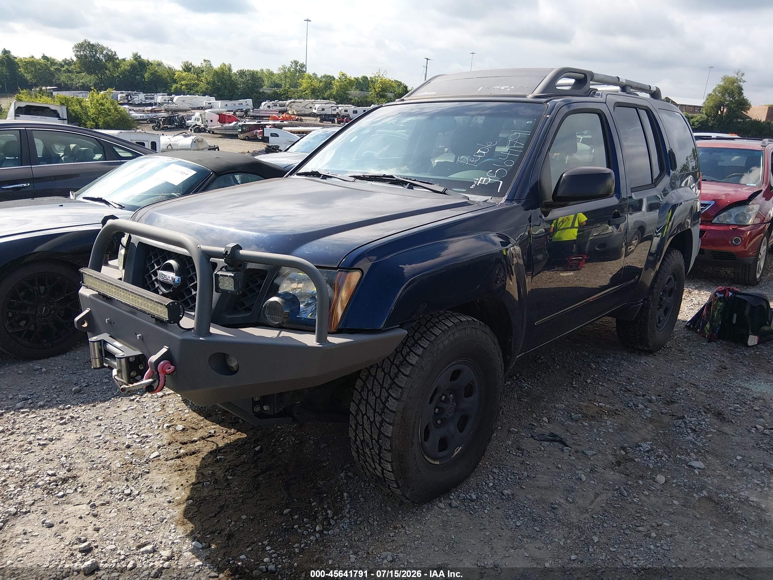 2009 Nissan Xterra X Blue vin: 5N1AN08W69C514943