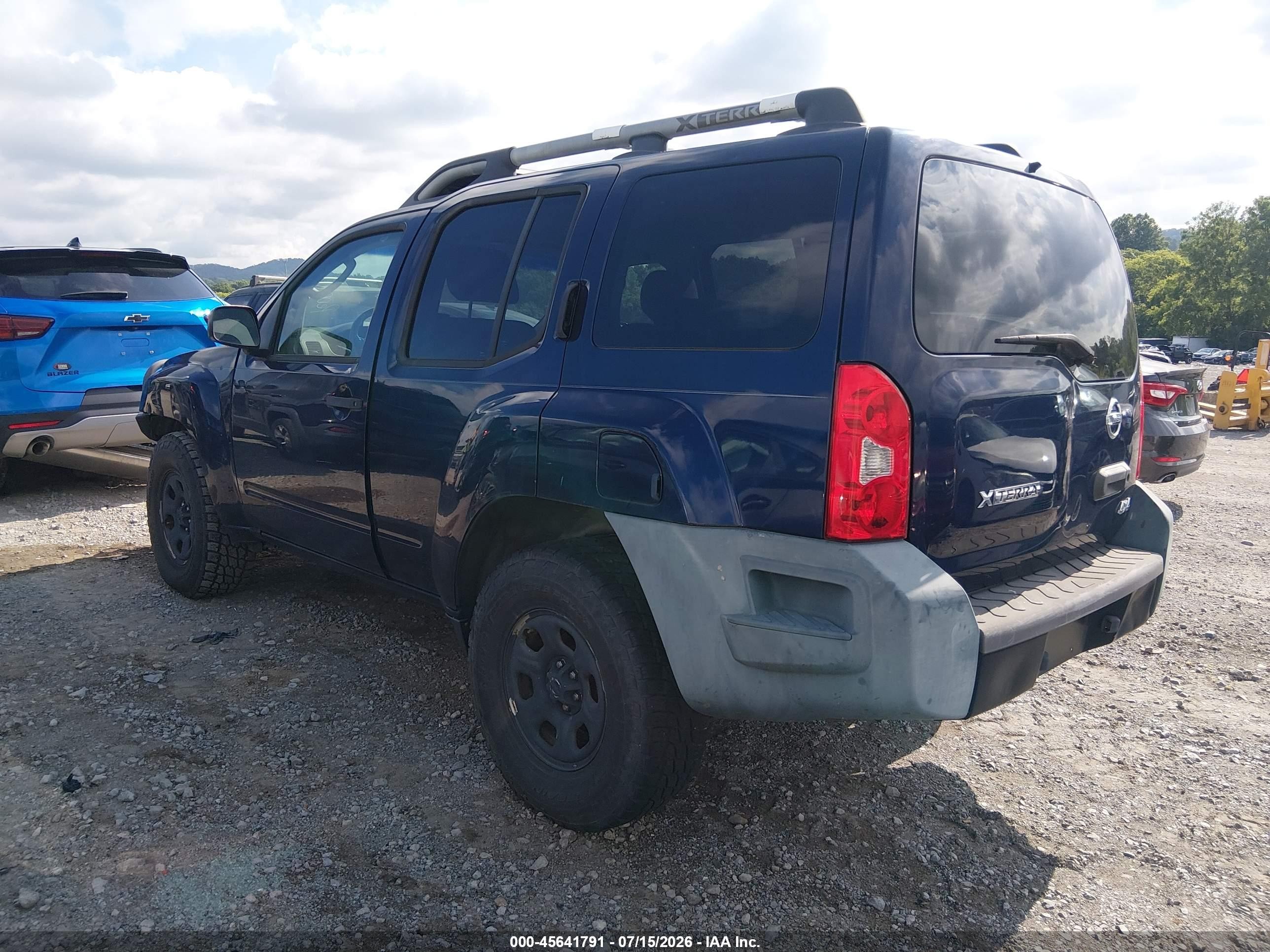 2009 Nissan Xterra X Blue vin: 5N1AN08W69C514943